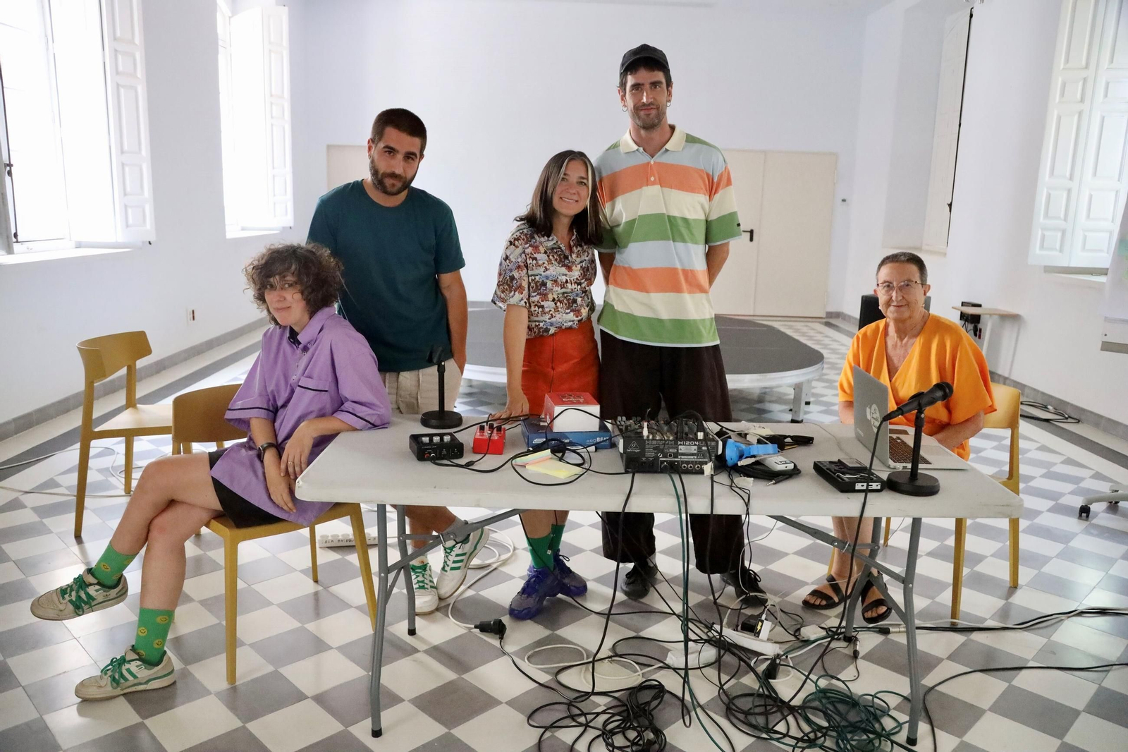 Varios participantes en las Residencias de teatro en la térmica Málaga Varios participantes en las Residencias de teatro en la térmica Málaga