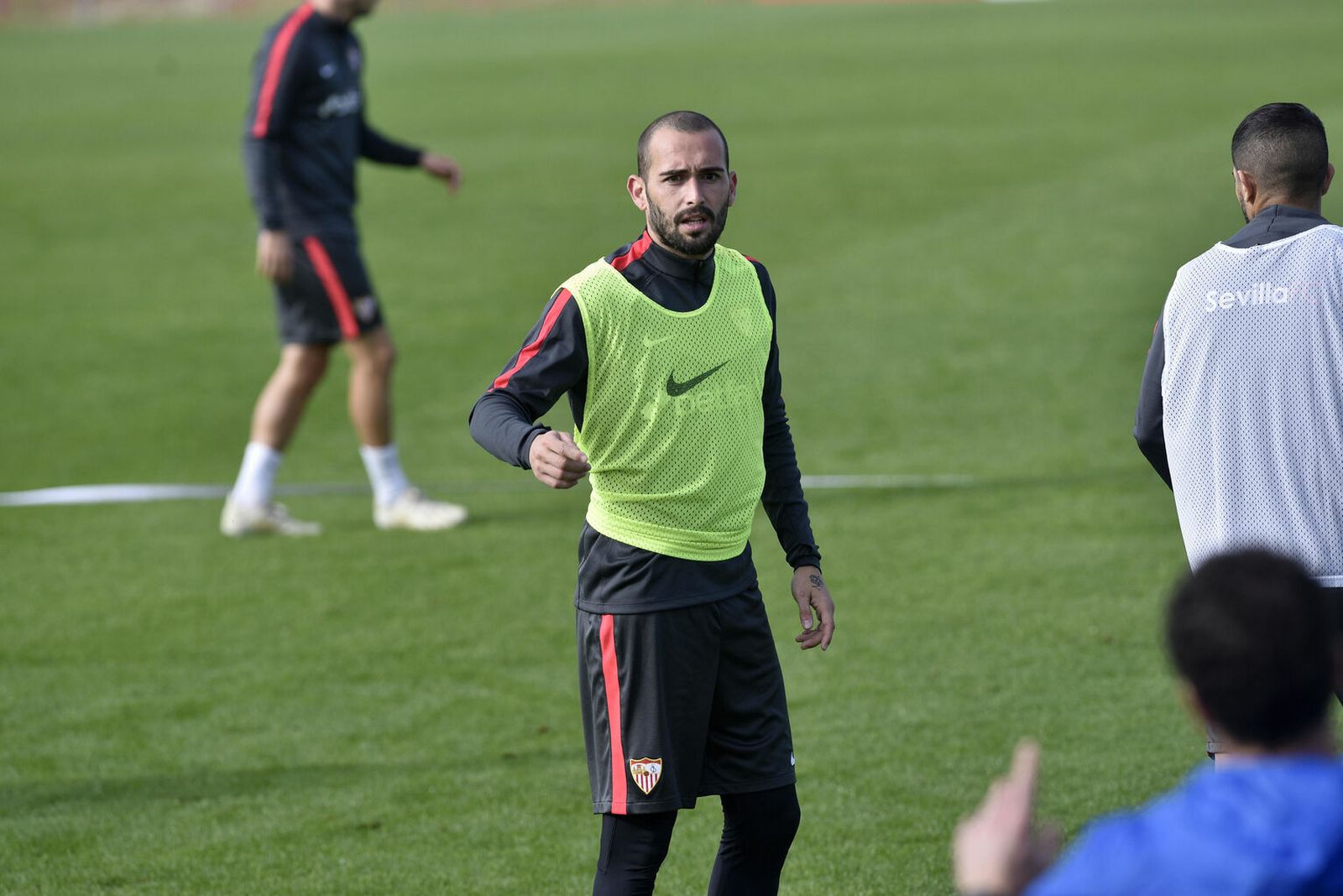 Aleix Vidal, durante un entrenamiento de la pasada campaña.