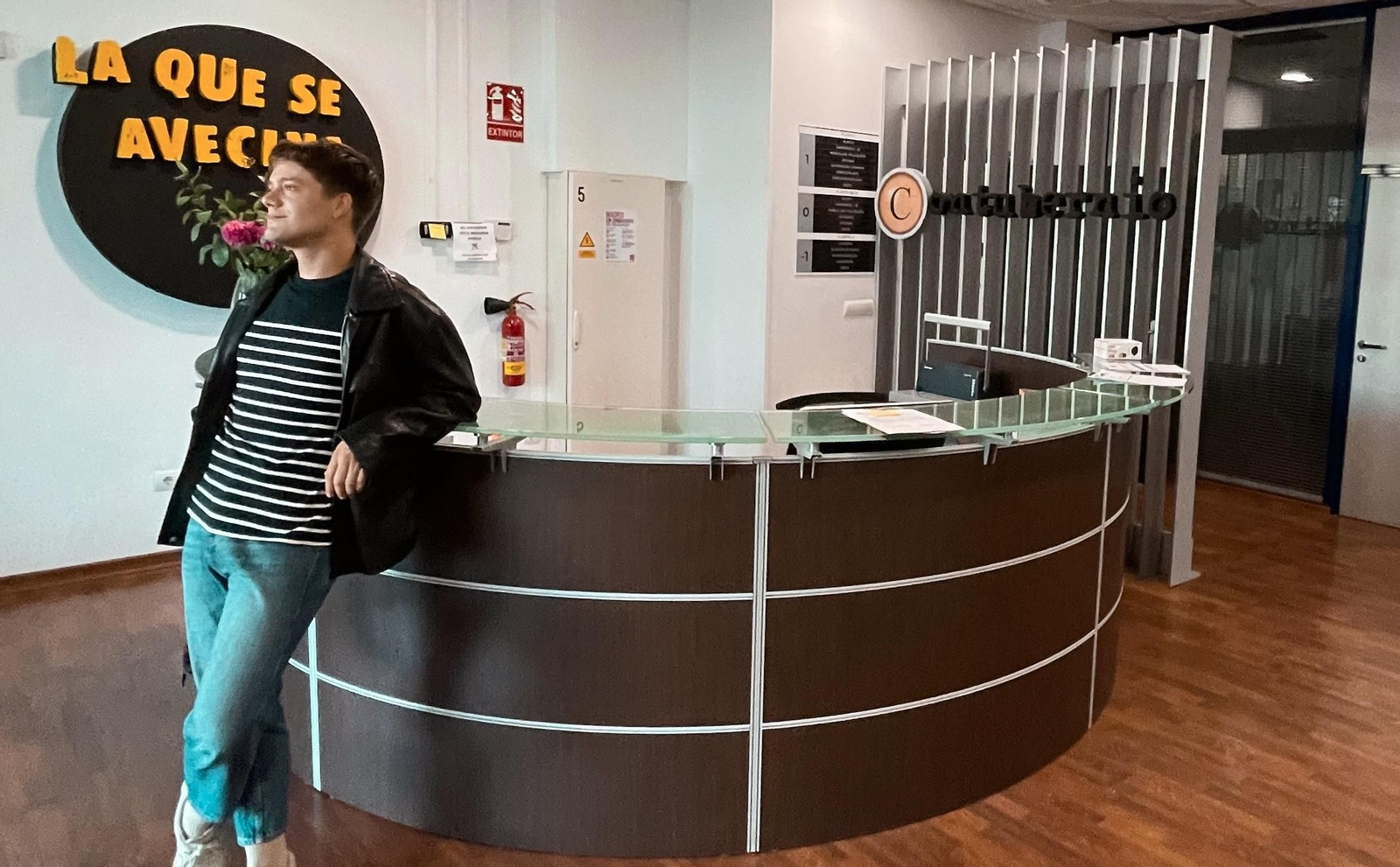 Jaime Riba en su último día de rodaje de la 13ª temporada de 'La que se avecina'.