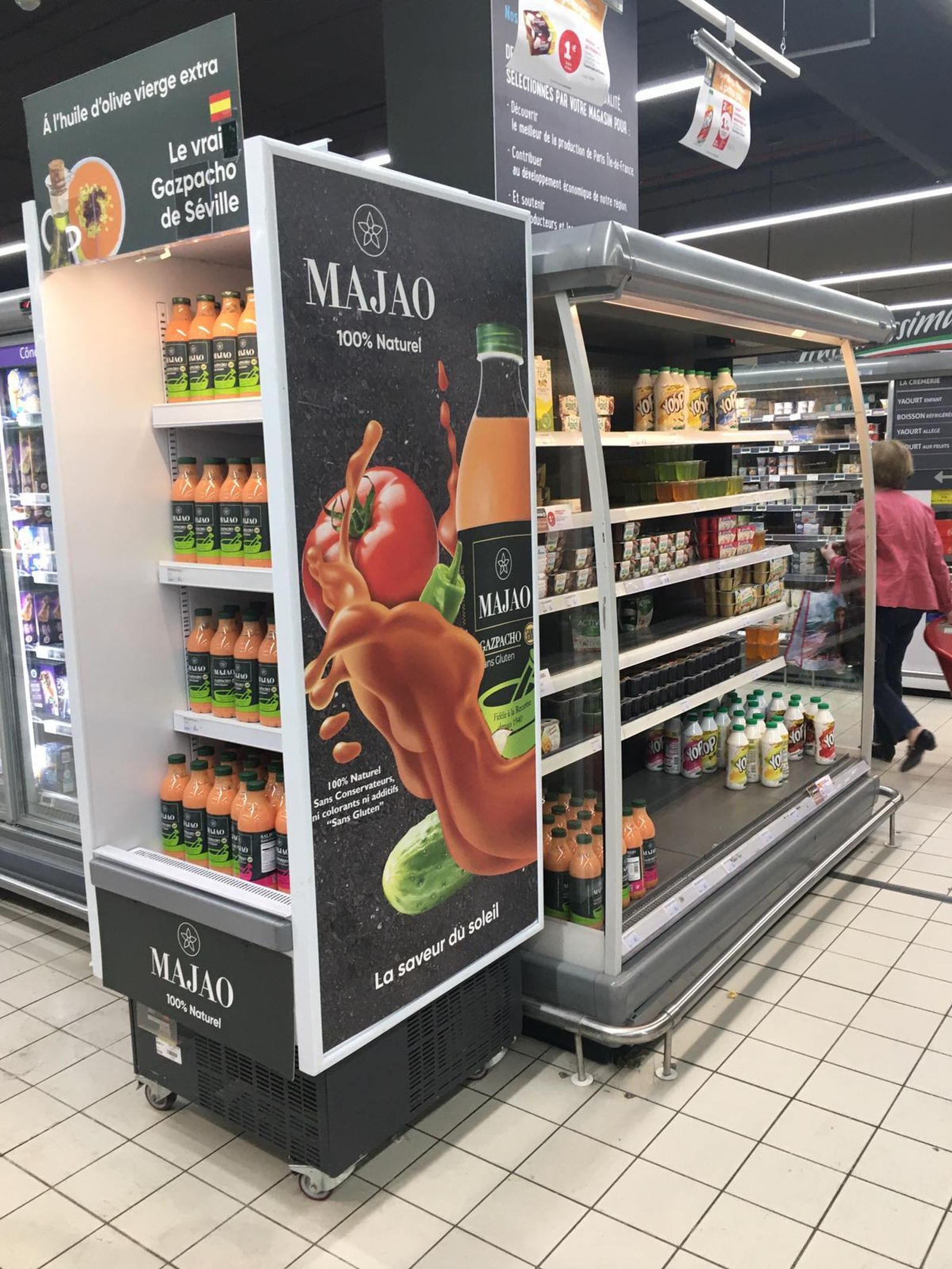 Venta de gazpachos y salmorejos Majao en París