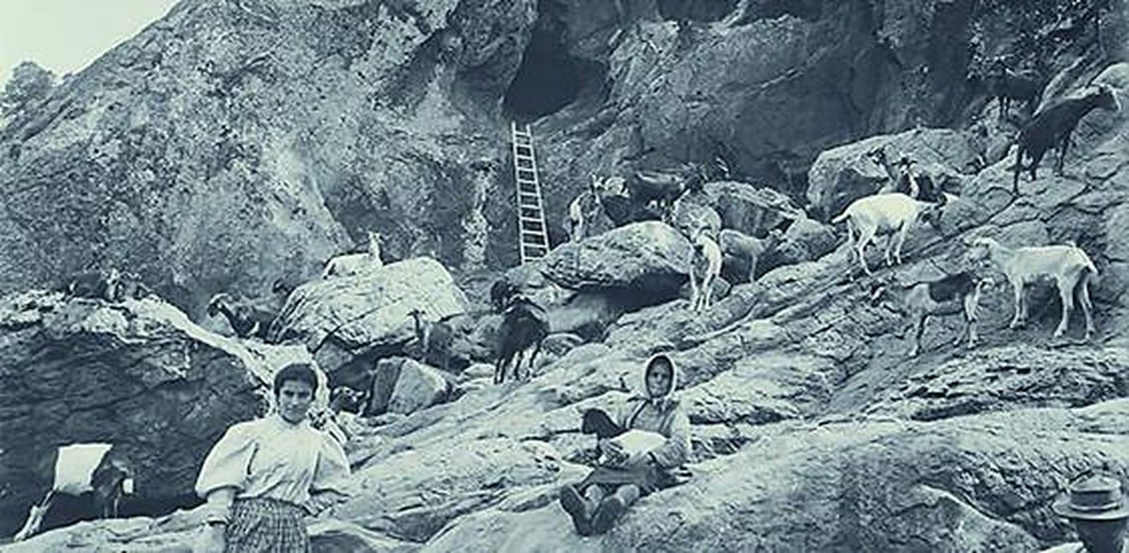 Exterior del yacimiento, en 1907.