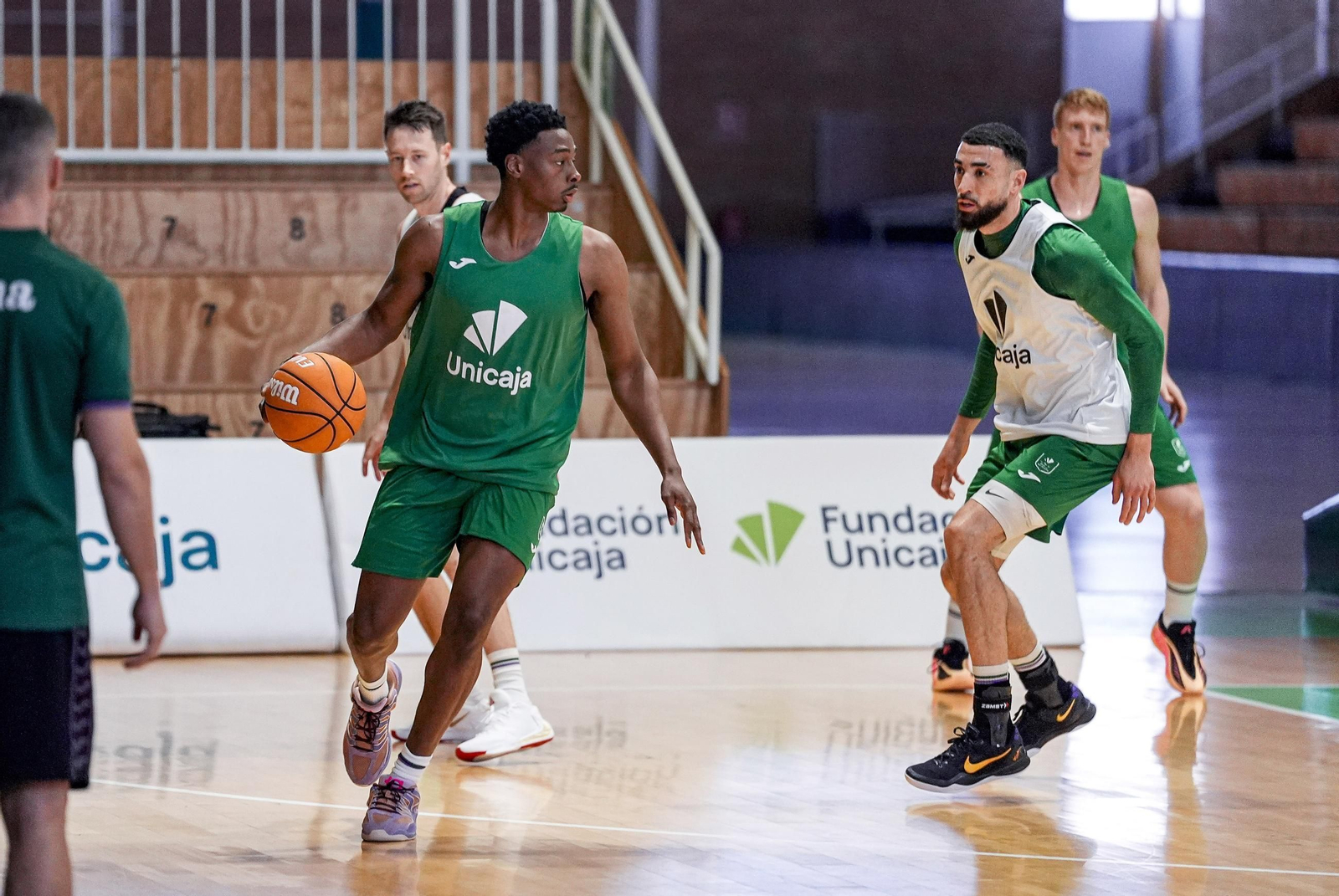 El primer entrenamiento de Chase Audige con el Unicaja