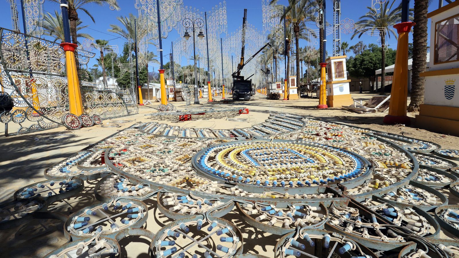 Así marcha el montaje de la Feria del Caballo 2023