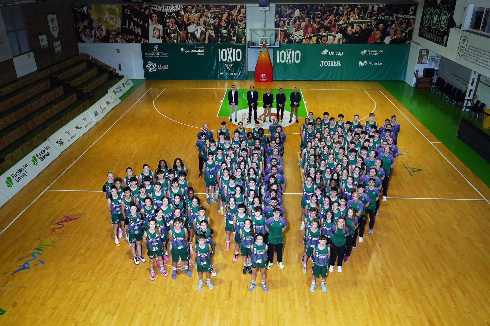 La foto de cantera del Unicaja.