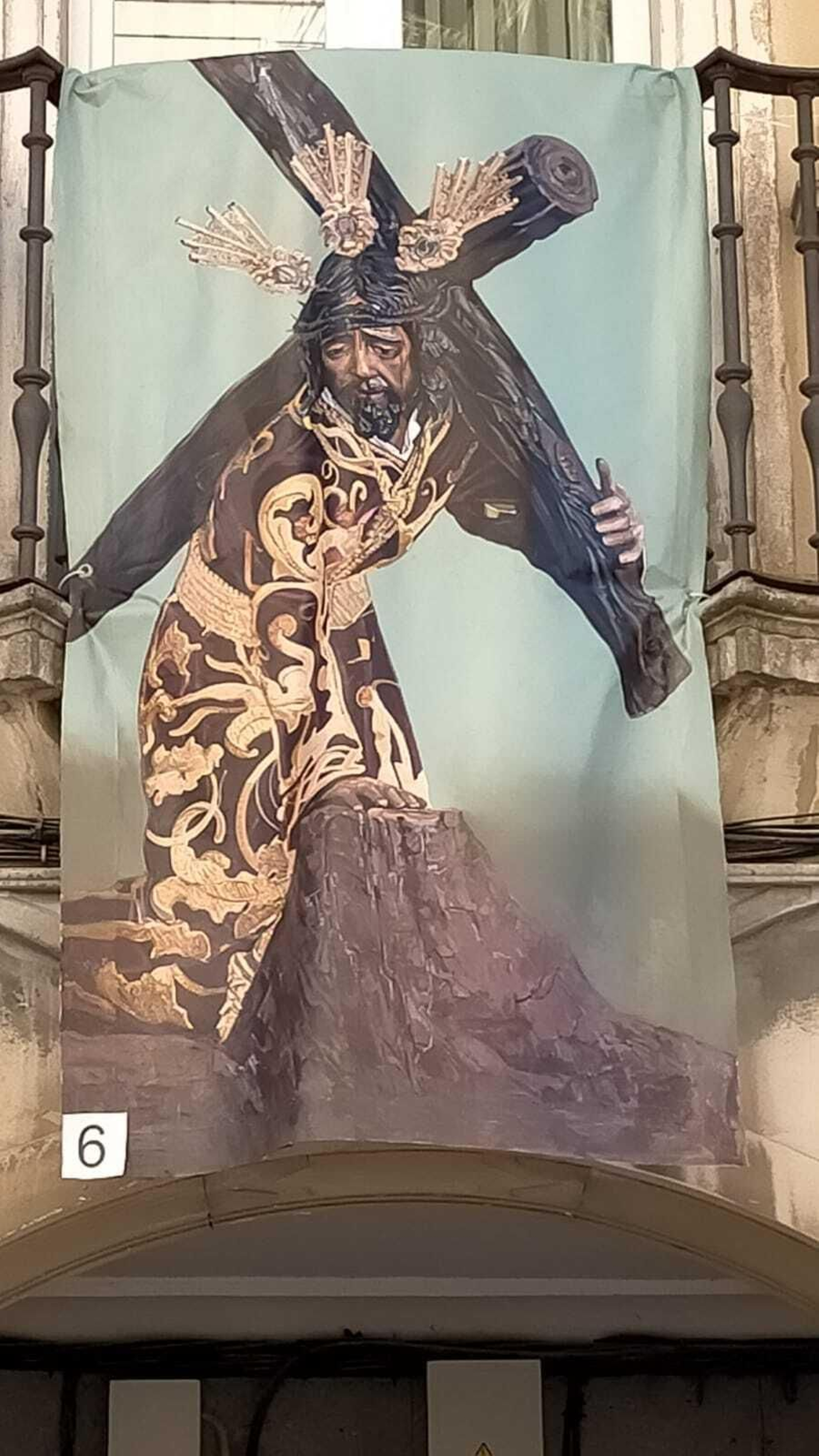 Segundo premio. 'Jesús de las Penas', óleo de David Morales. Segundo premio. 'Jesús de las Penas', óleo de David Morales.