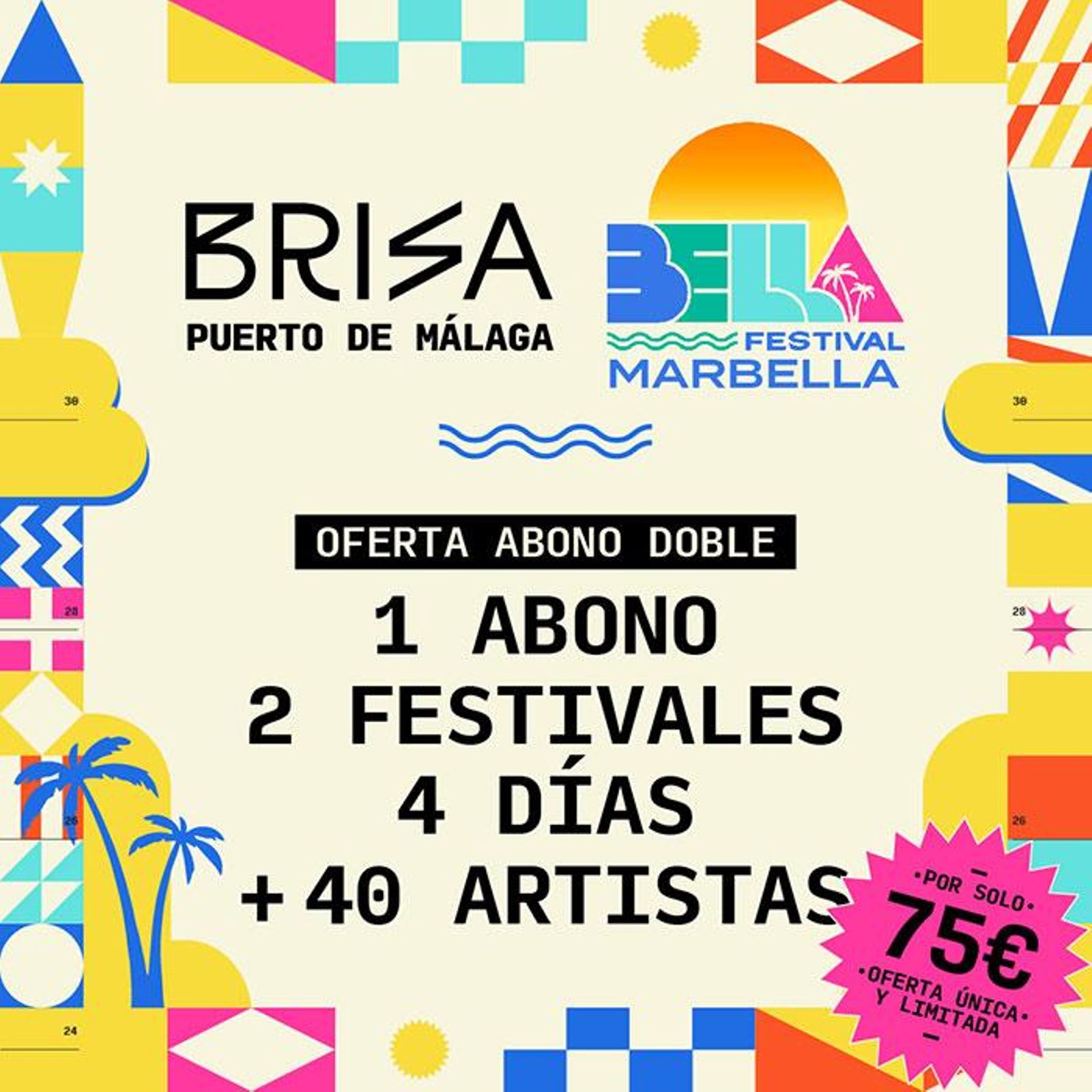 Cartel del abono del Brisa y el Bella Festival