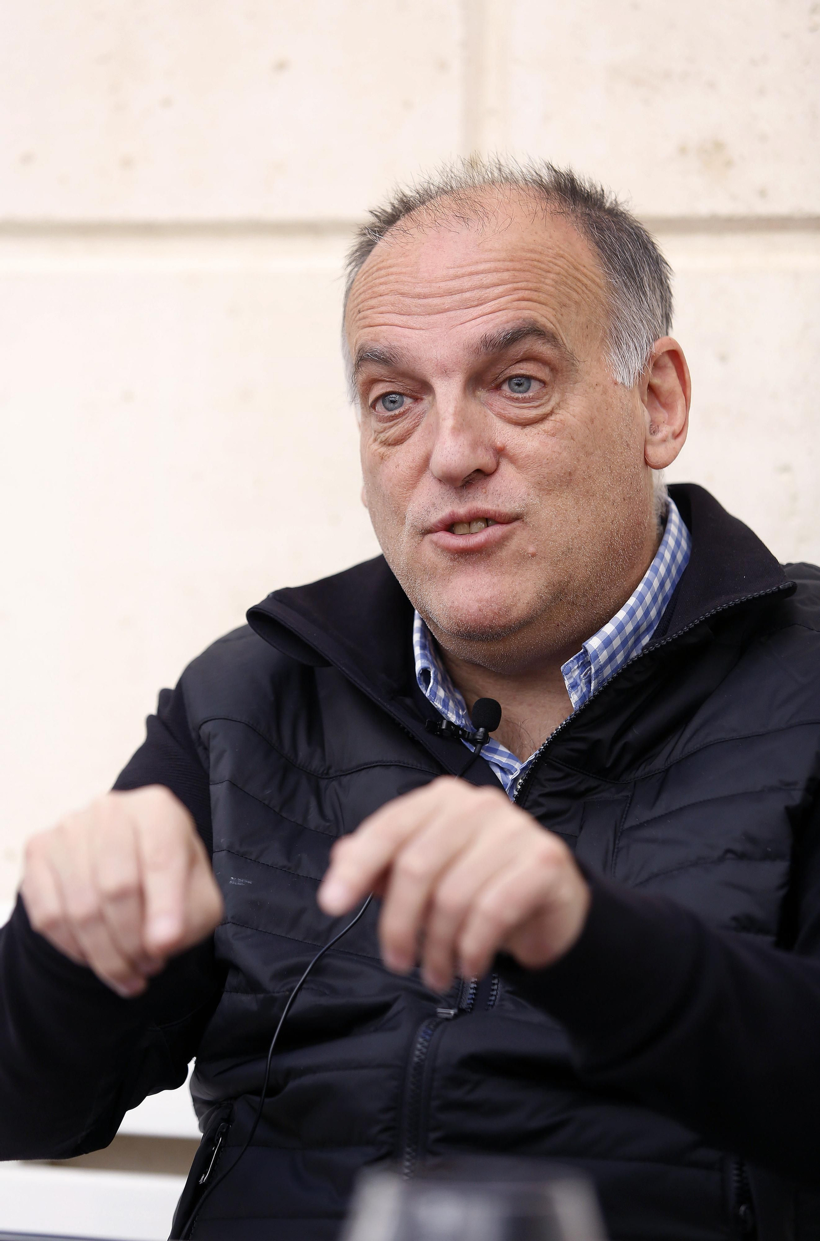 Las fotos de la entrevista a Javier Tebas