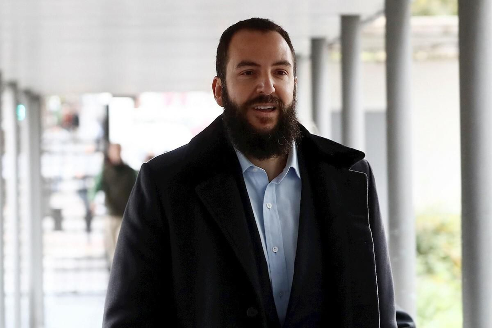 Borja Thyssen, hace un mes, accediendo a los juzgados de Madrid.