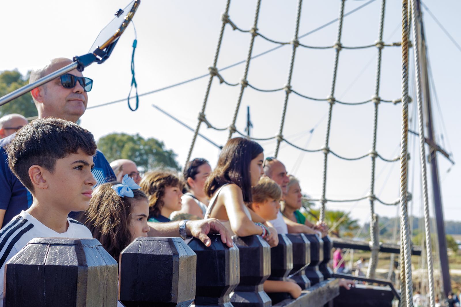 Las imágenes del Muelle de las Carabelas este 12 de octubre