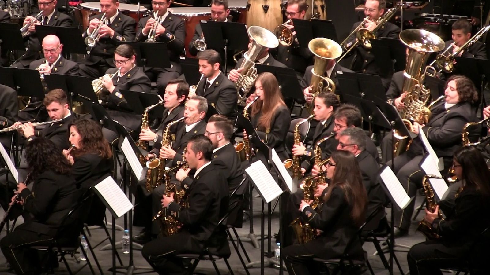 La banda de música Maestro Dueñas.