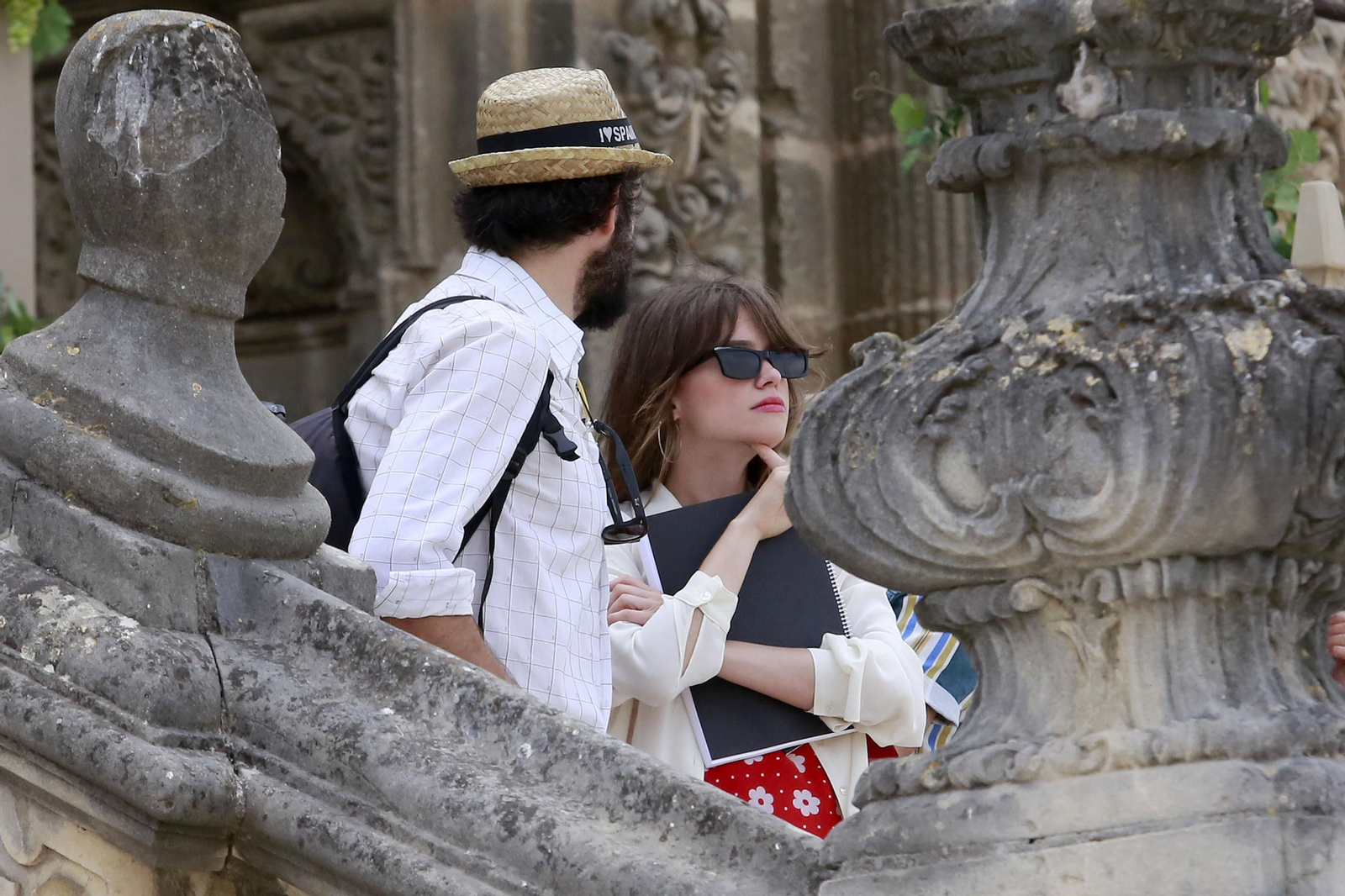 Imágenes de parte del rodaje este lunes en la Catedral de Jerez