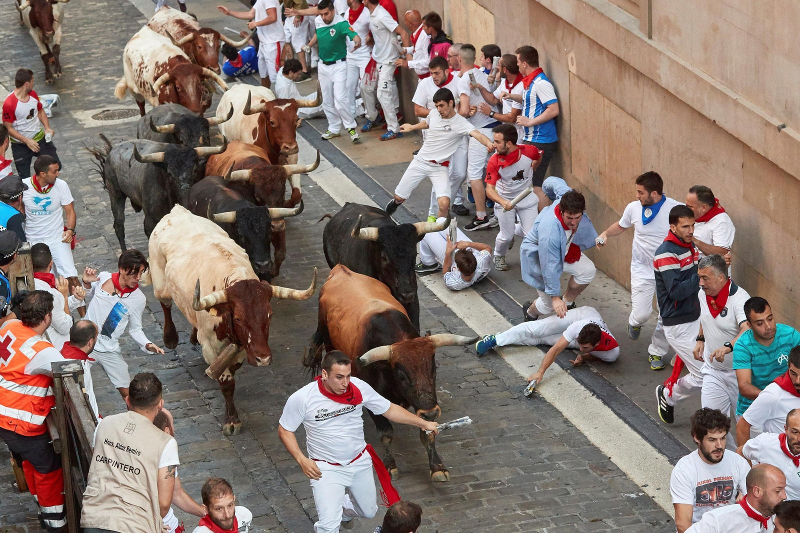 Imágenes del último encierro de Sanfermines