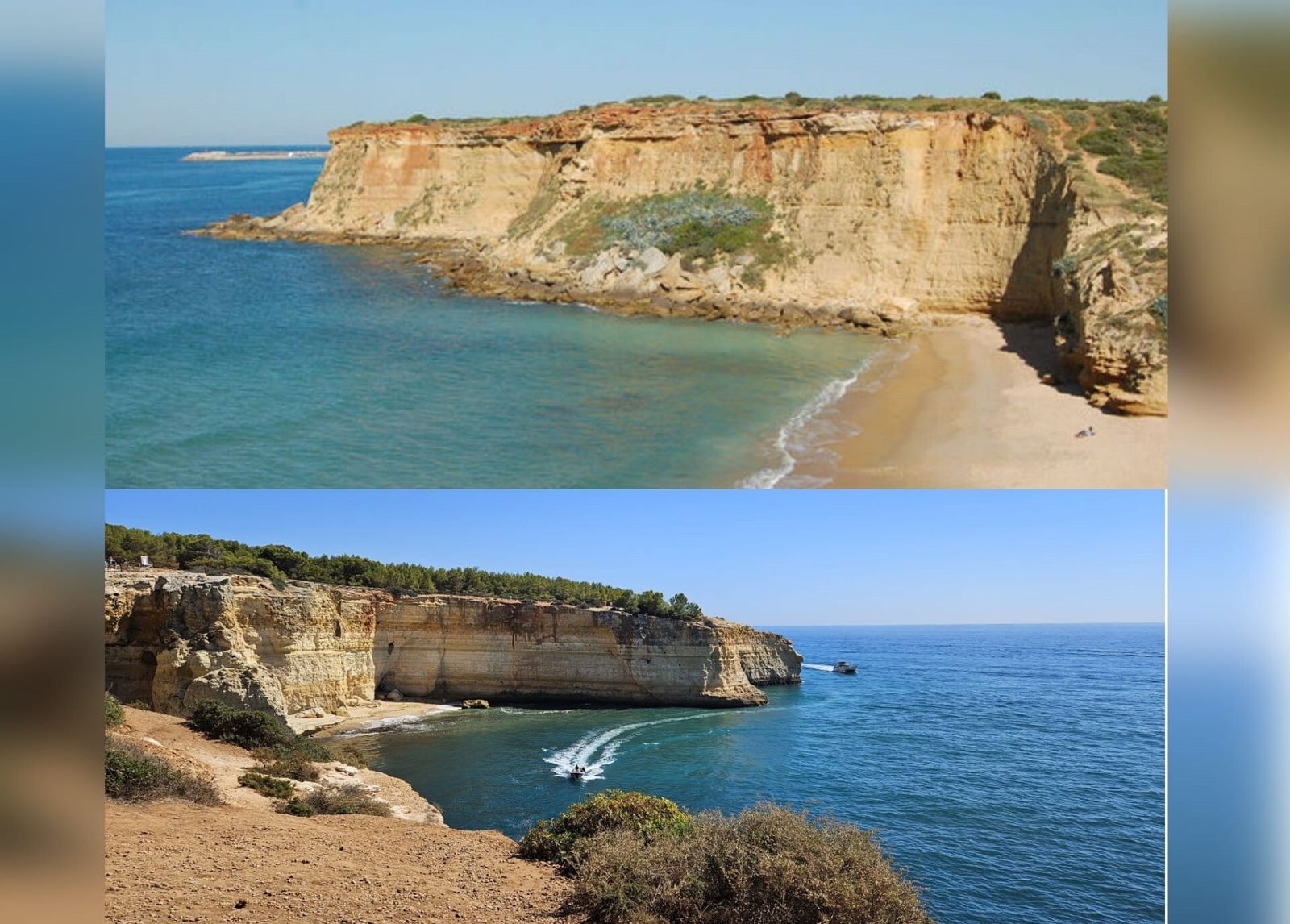 Parecidos razonables entre una cala de Conil y una del Algarve