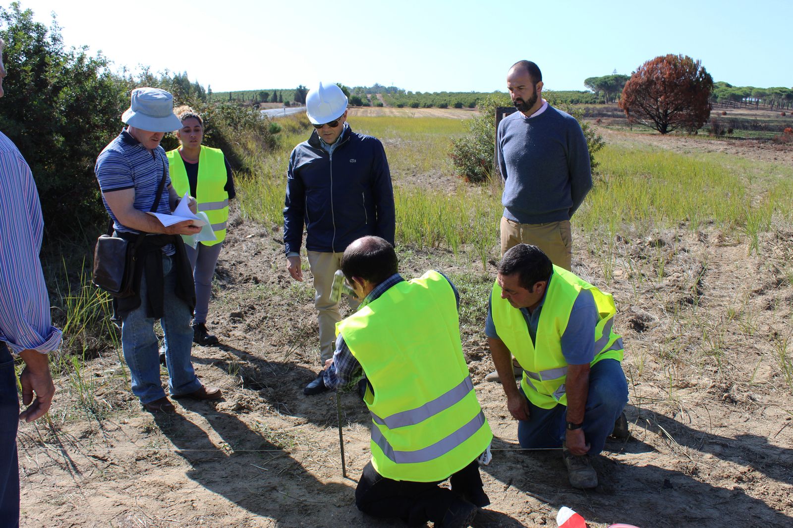 Supervisión del nuevo carril bici que conecta Cartaya y El Rompido.