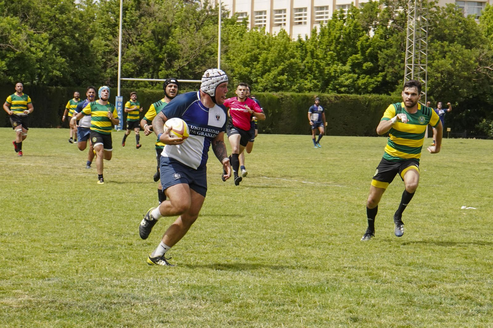 Las mejores fotos del partido del ascenso a División de Honor B de rugby entre Universidad de Granada y Portuense