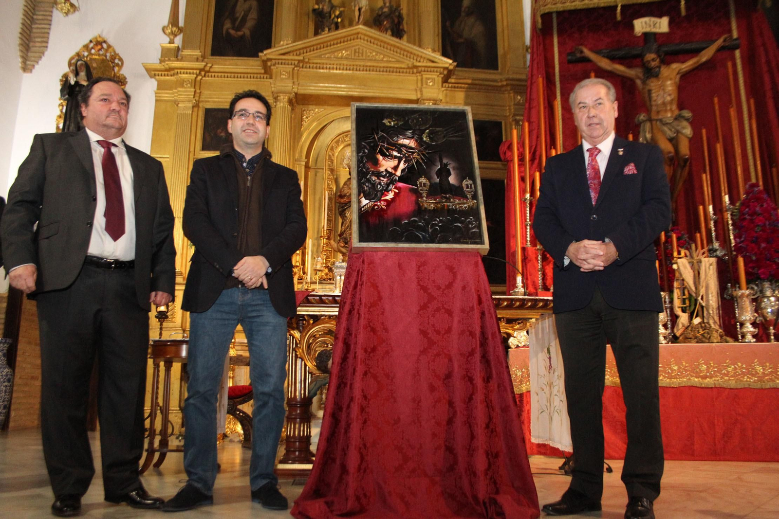 Imágenes de la Presentación del cartel del Vía Crucis de Pasión en las Agustinas