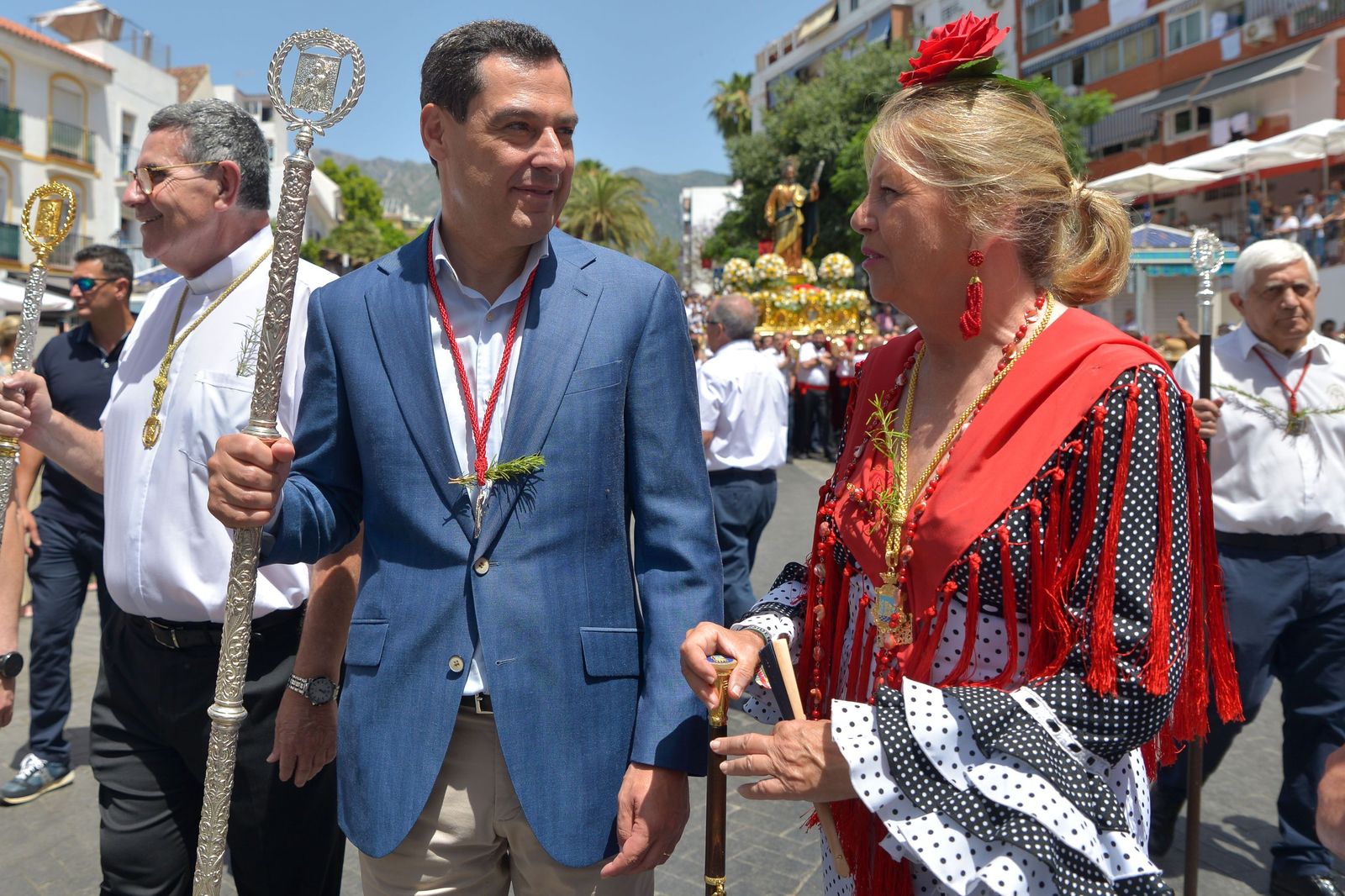 Juanma Moreno y Ángeles Muñoz.