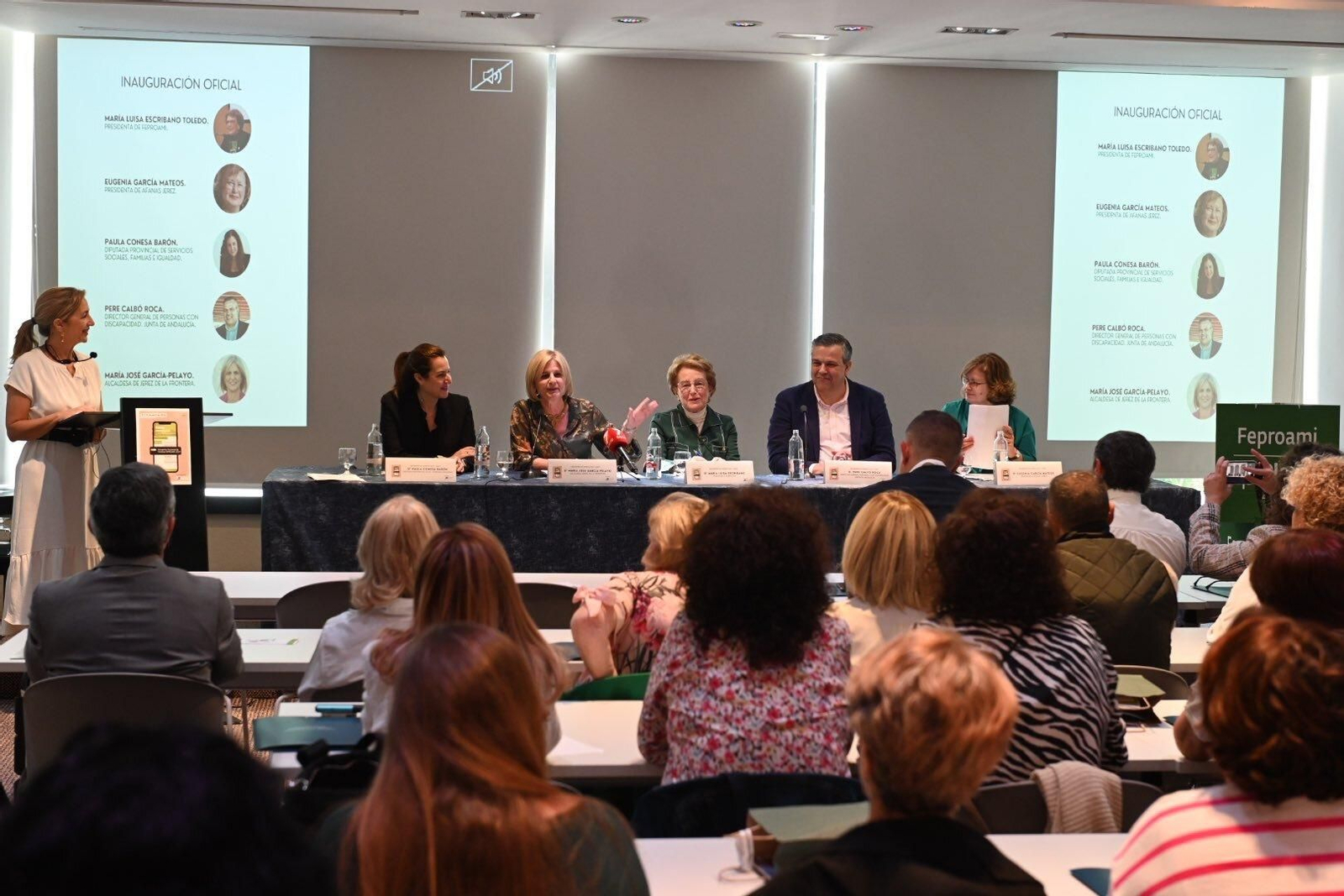 Imagen de la inauguración del Encuentro de Familias de Feproami en Jerez