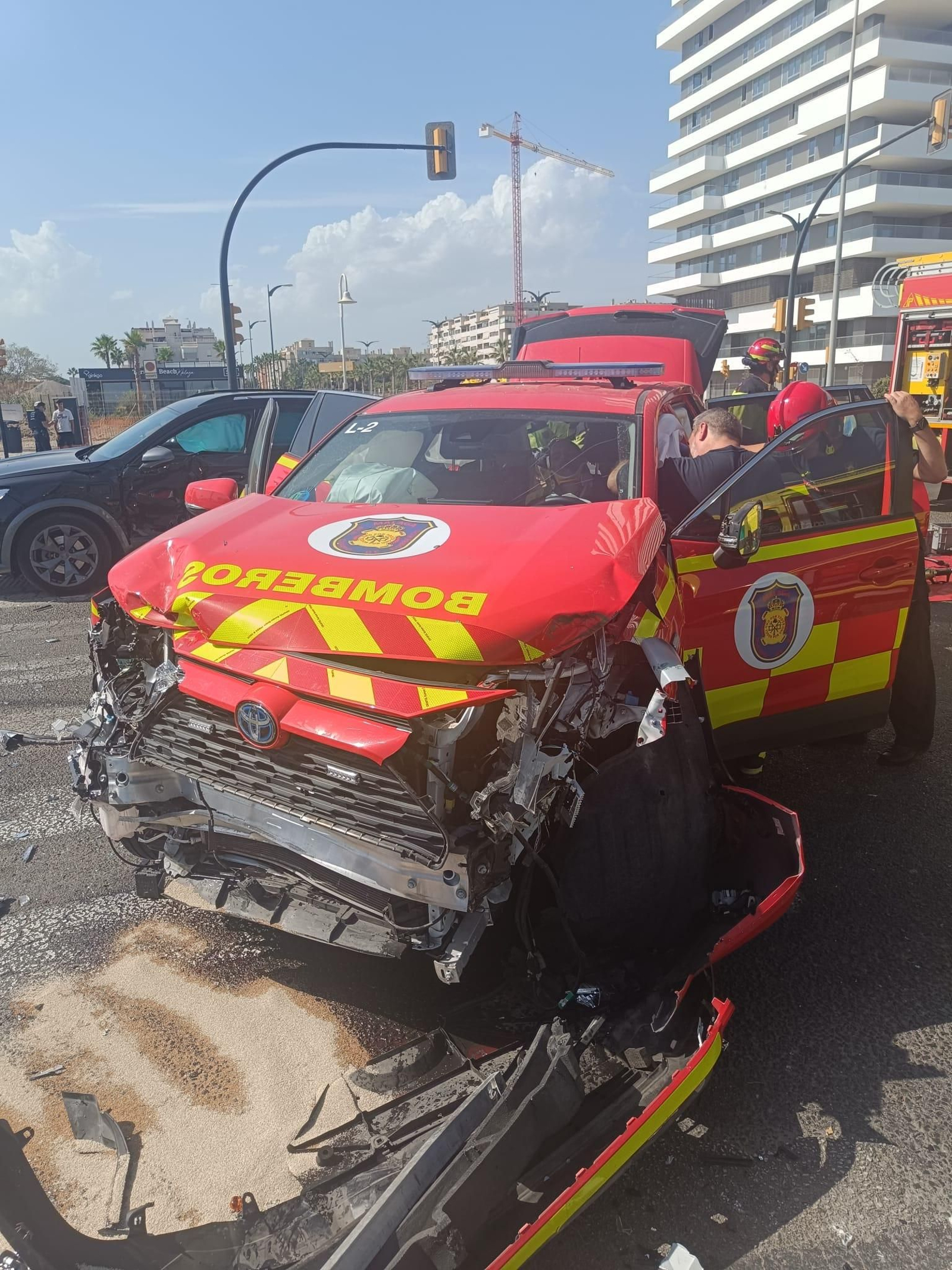 Una imagen del accidente.