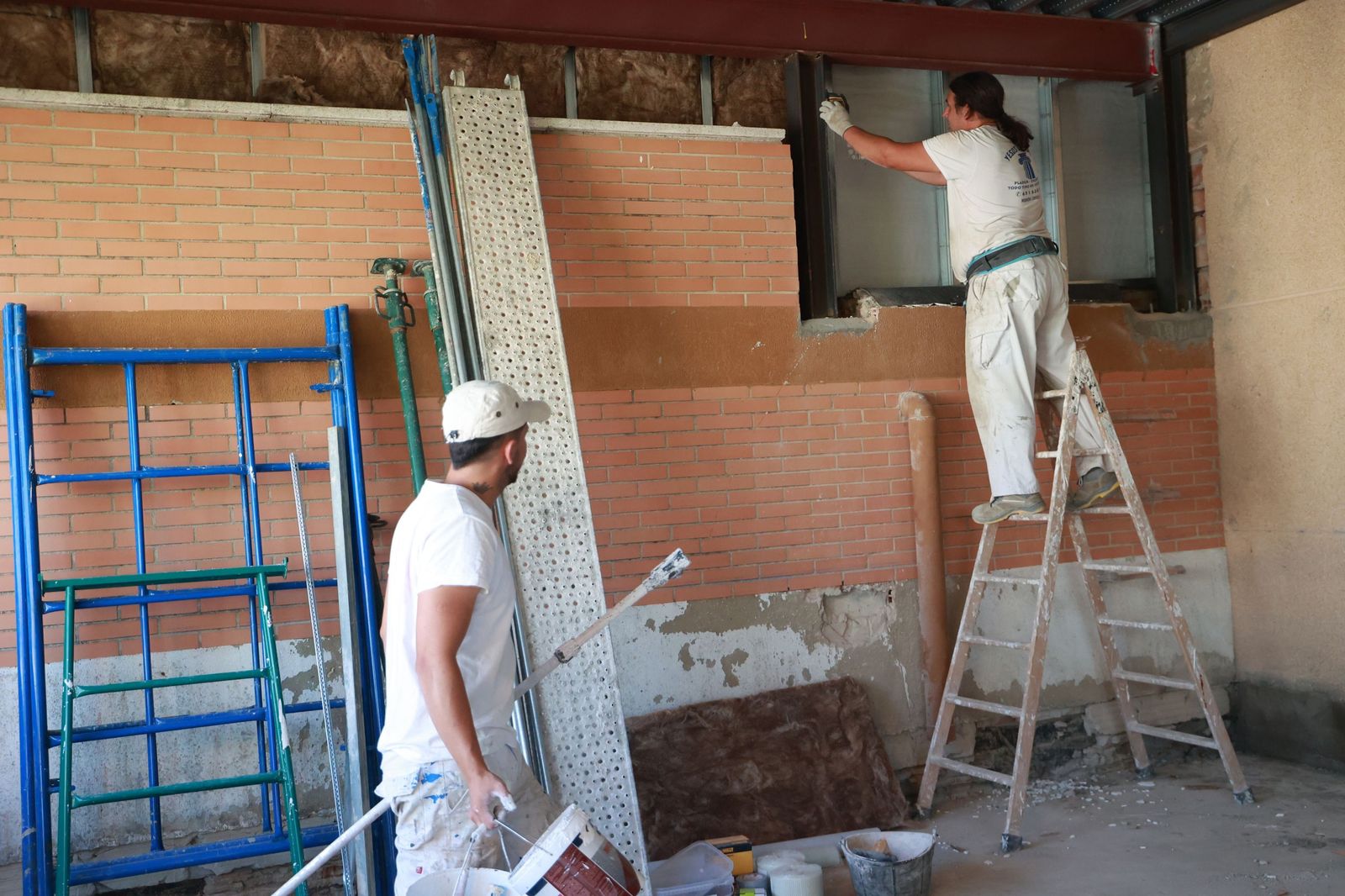 Visita de la consejera Patricia del Pozo a las obras del nuevo IES de Castilleja de Guzmán