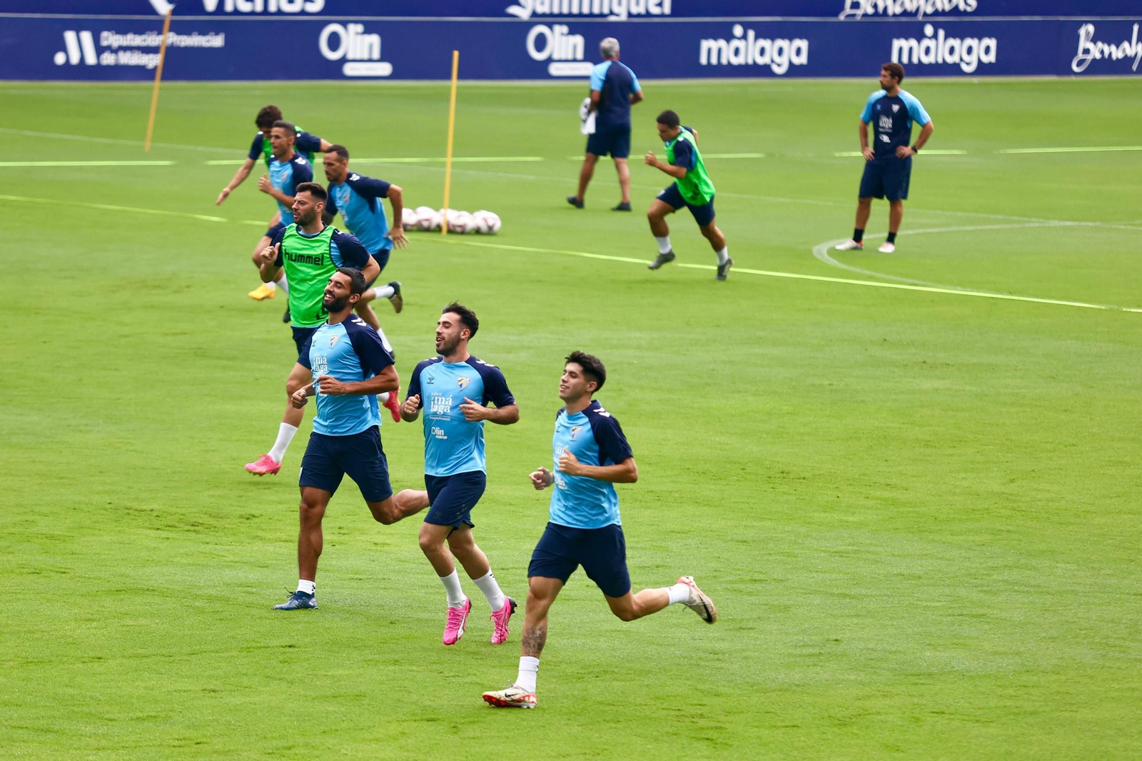 Sergio Castel, último fichaje del Málaga CF, ya suda