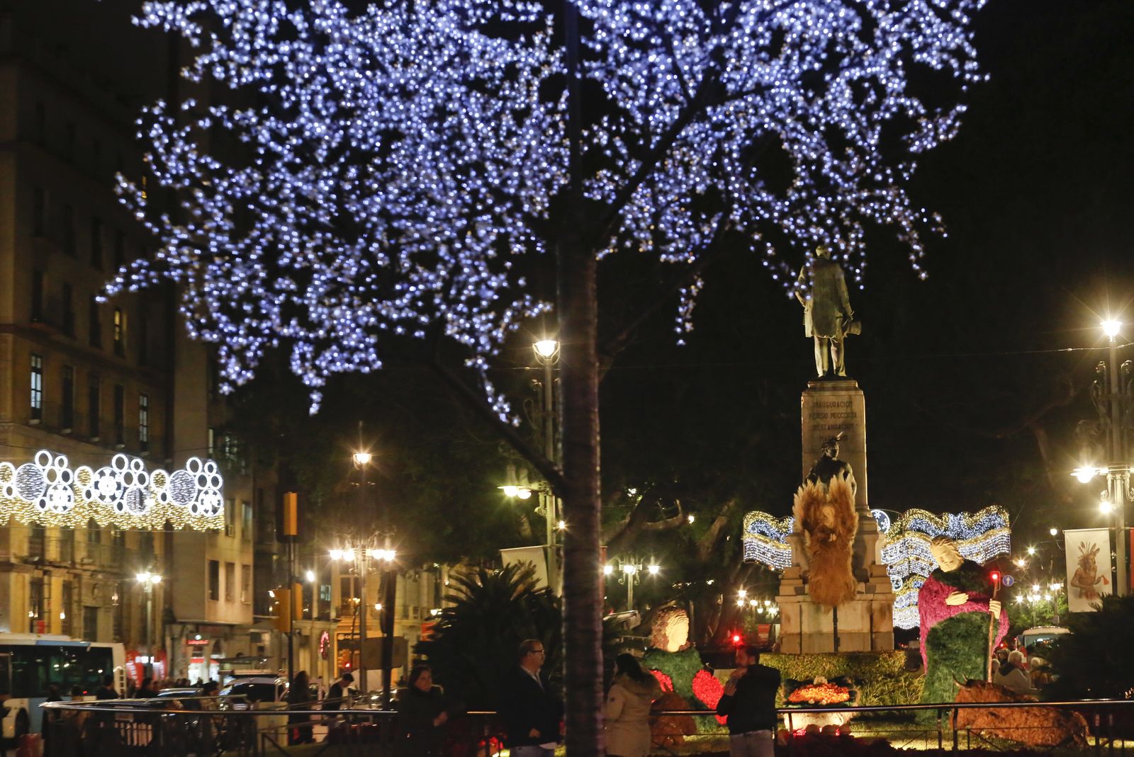 Encendido del alumbrado de Navidad en Málaga