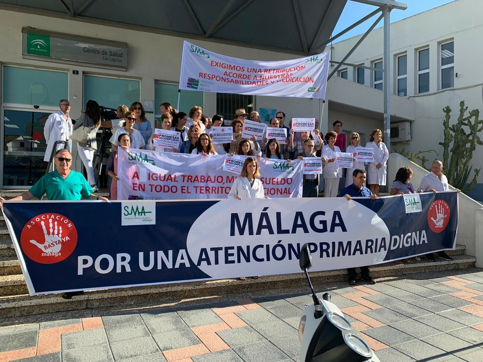 Concentración este jueves de Sindicato Médico y la Plataforma Basta Ya.