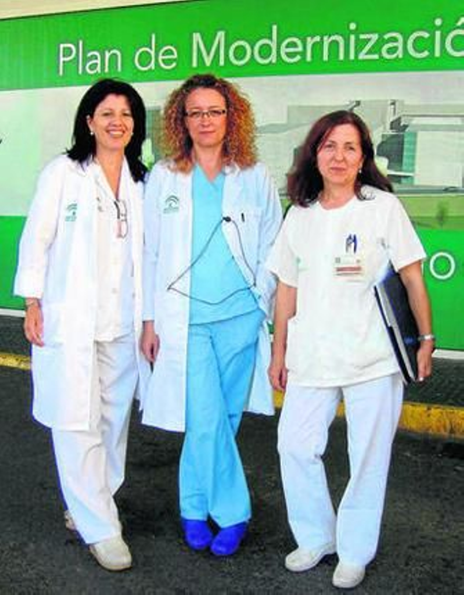 Esther Ibáñez, Isabel López y María Dolores Navarro.