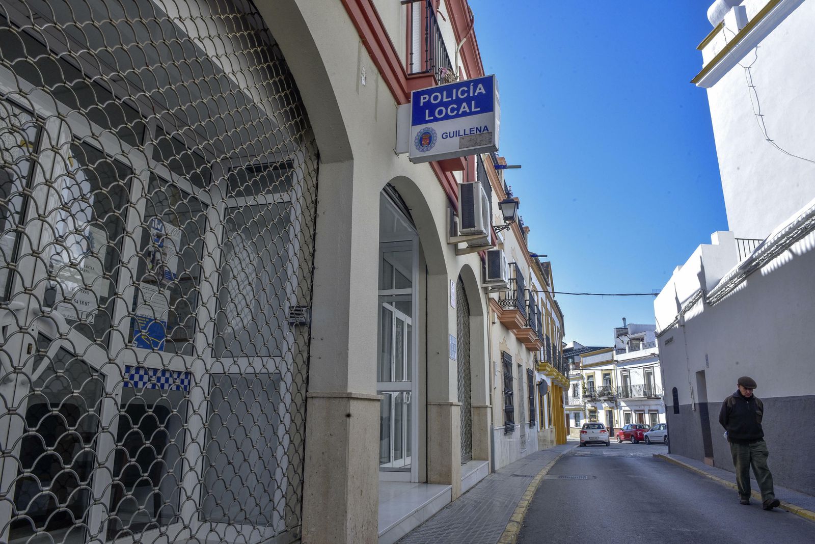 La sede de la Policía Local de Guillena, en la calle Echegaray.
