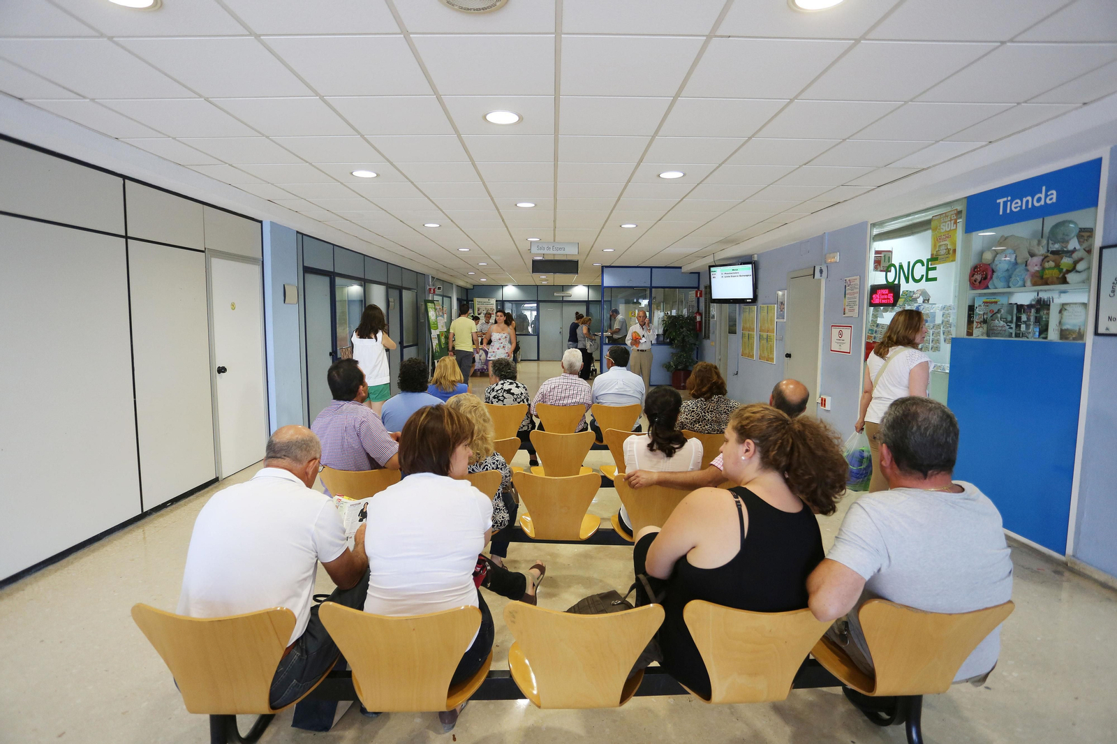 Imagen de una sala de espera en el hospital.
