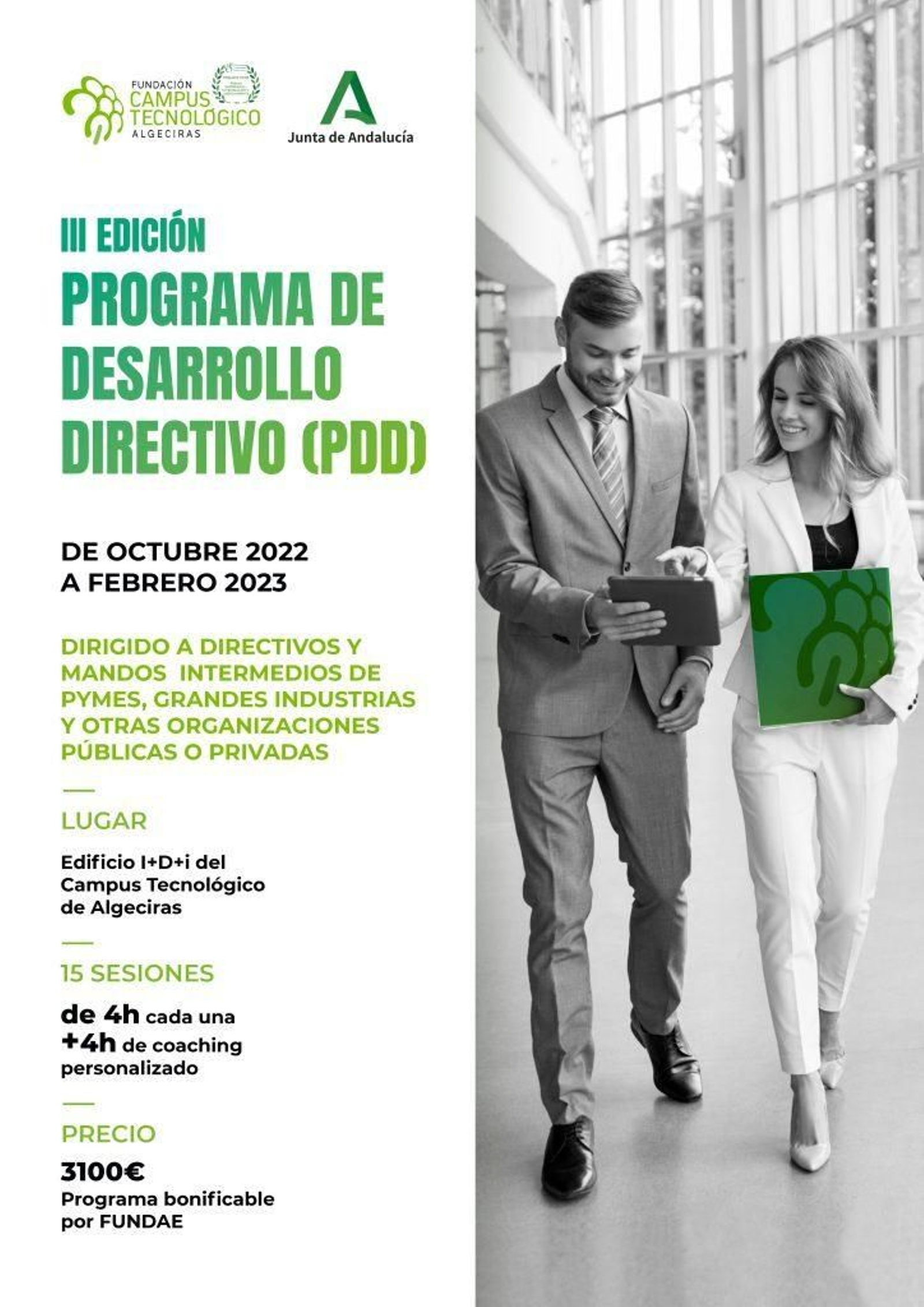 Cartel del PDD de la Fundación Campus Tecnológico