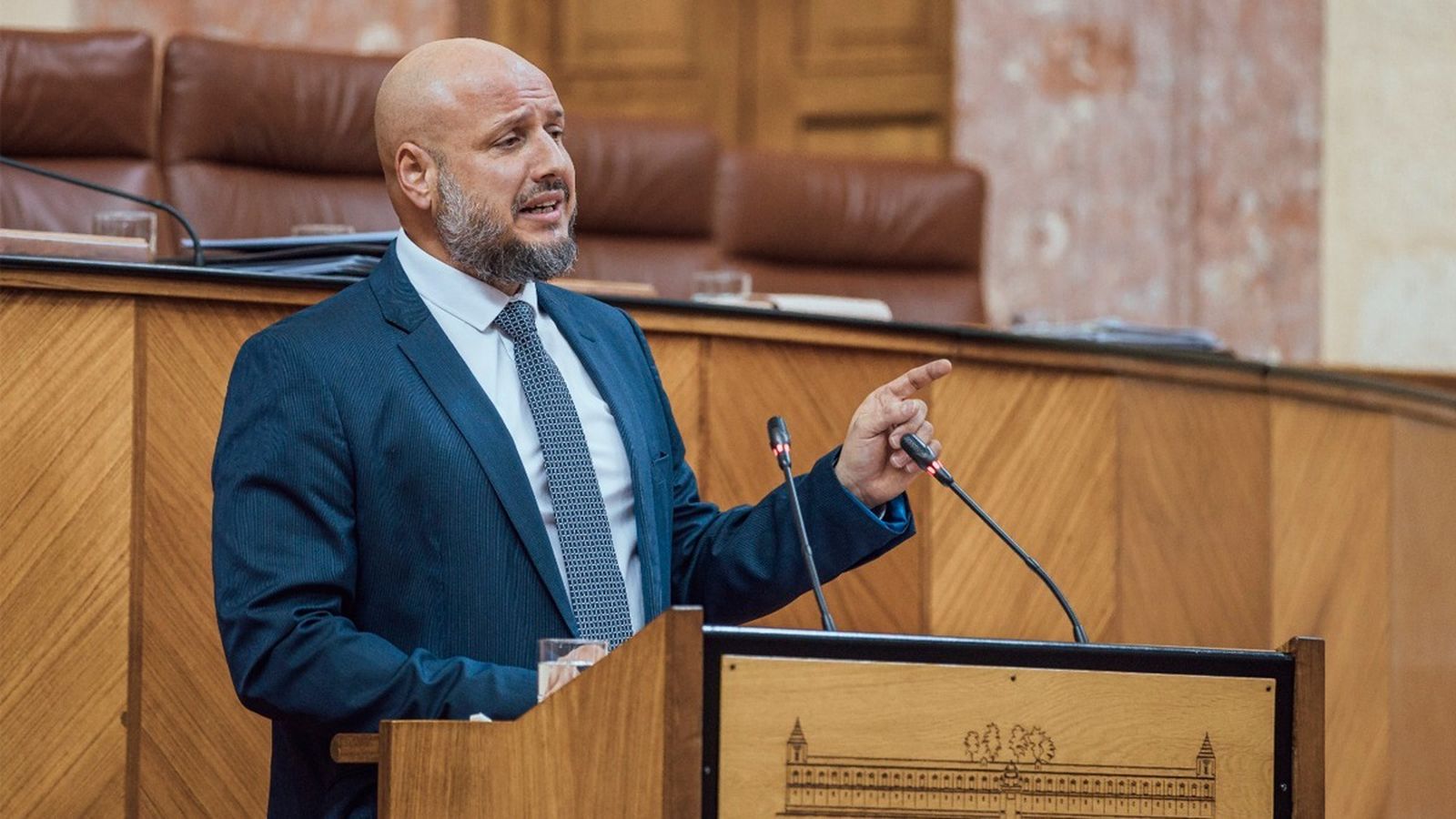 Alonso, durante su intervención en el Parlamento Andaluz.