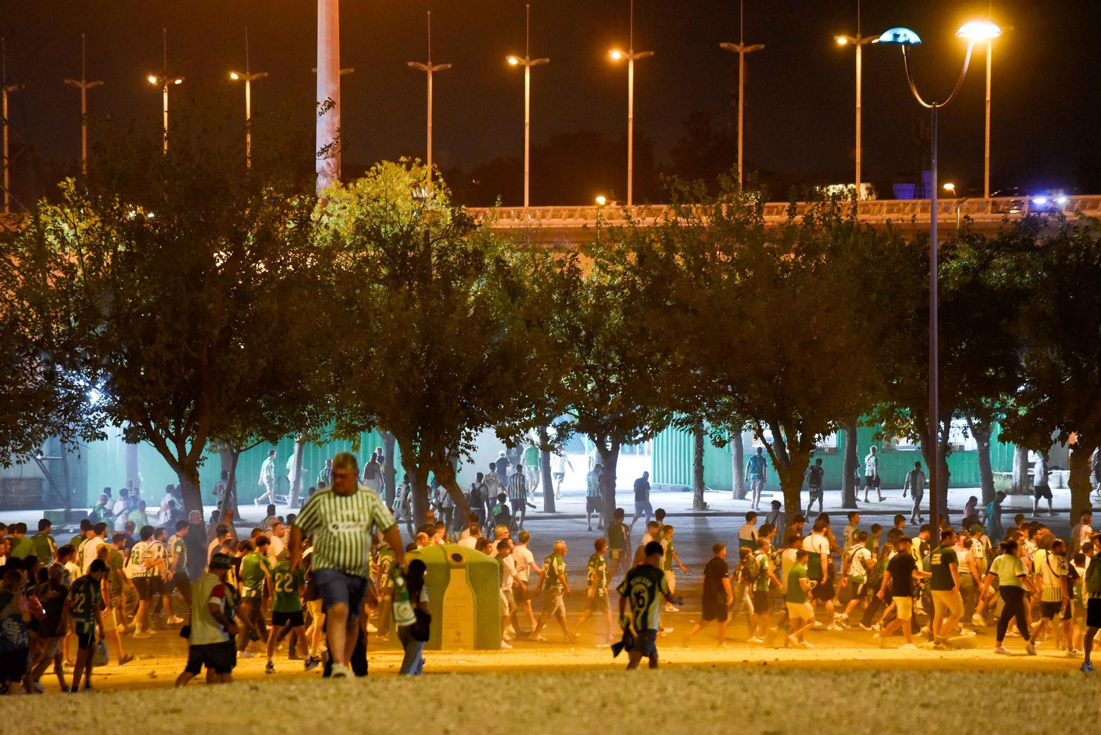 La afición del Betis en su primer partido en la Cartuja
