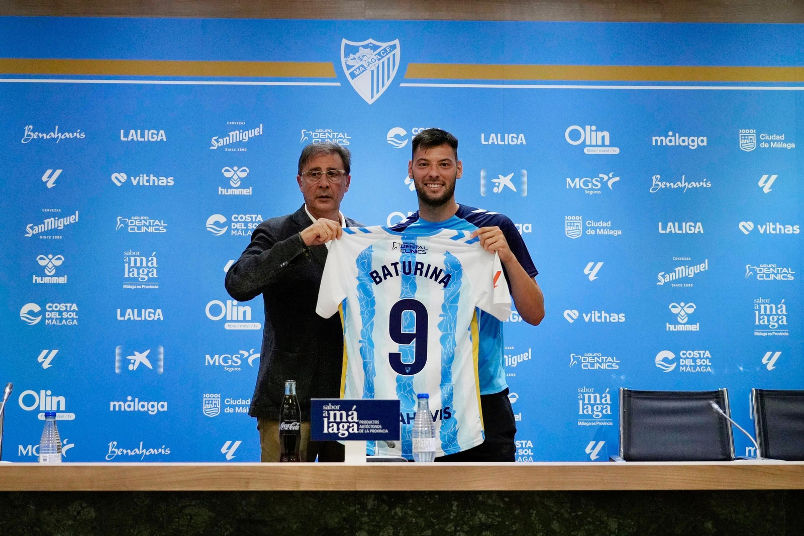 Roko Baturina, así luce el 9 del Málaga CF