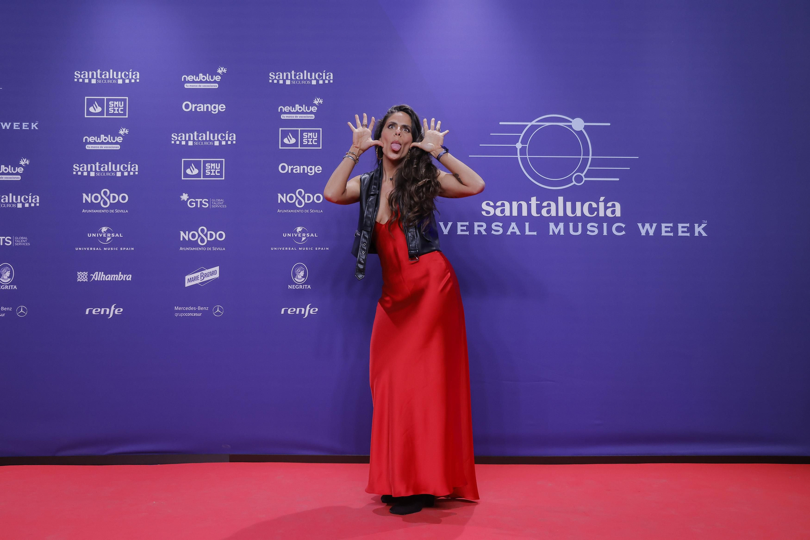 Famosos y artistas en la alfombra roja de la gala del flamenco en los 'Santalucía Universal Music Week'