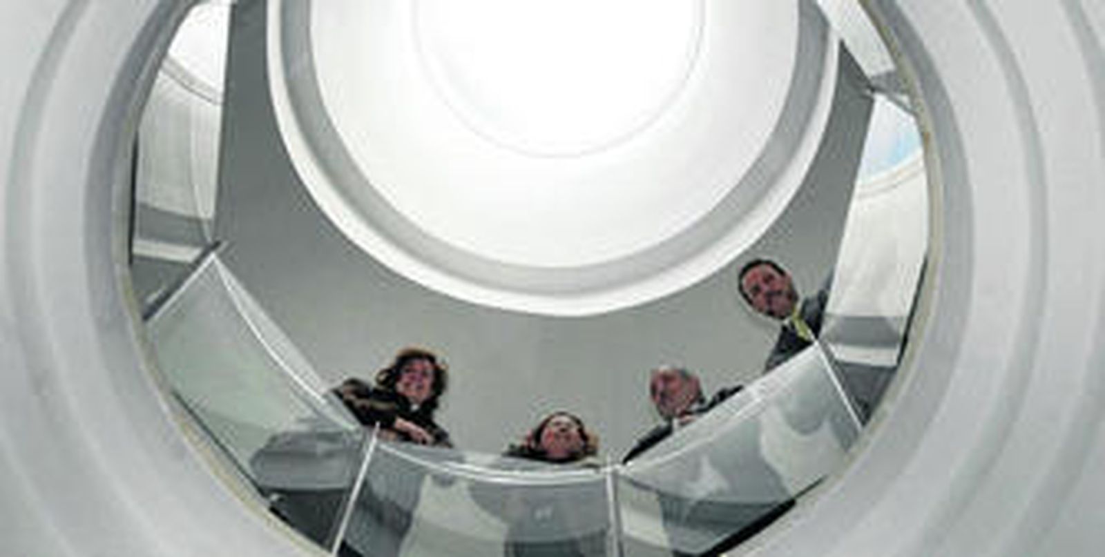 Alba Doblas, María Ángeles Luna, Andrés Ocaña y Valentín Priego, ayer en El Granadal.