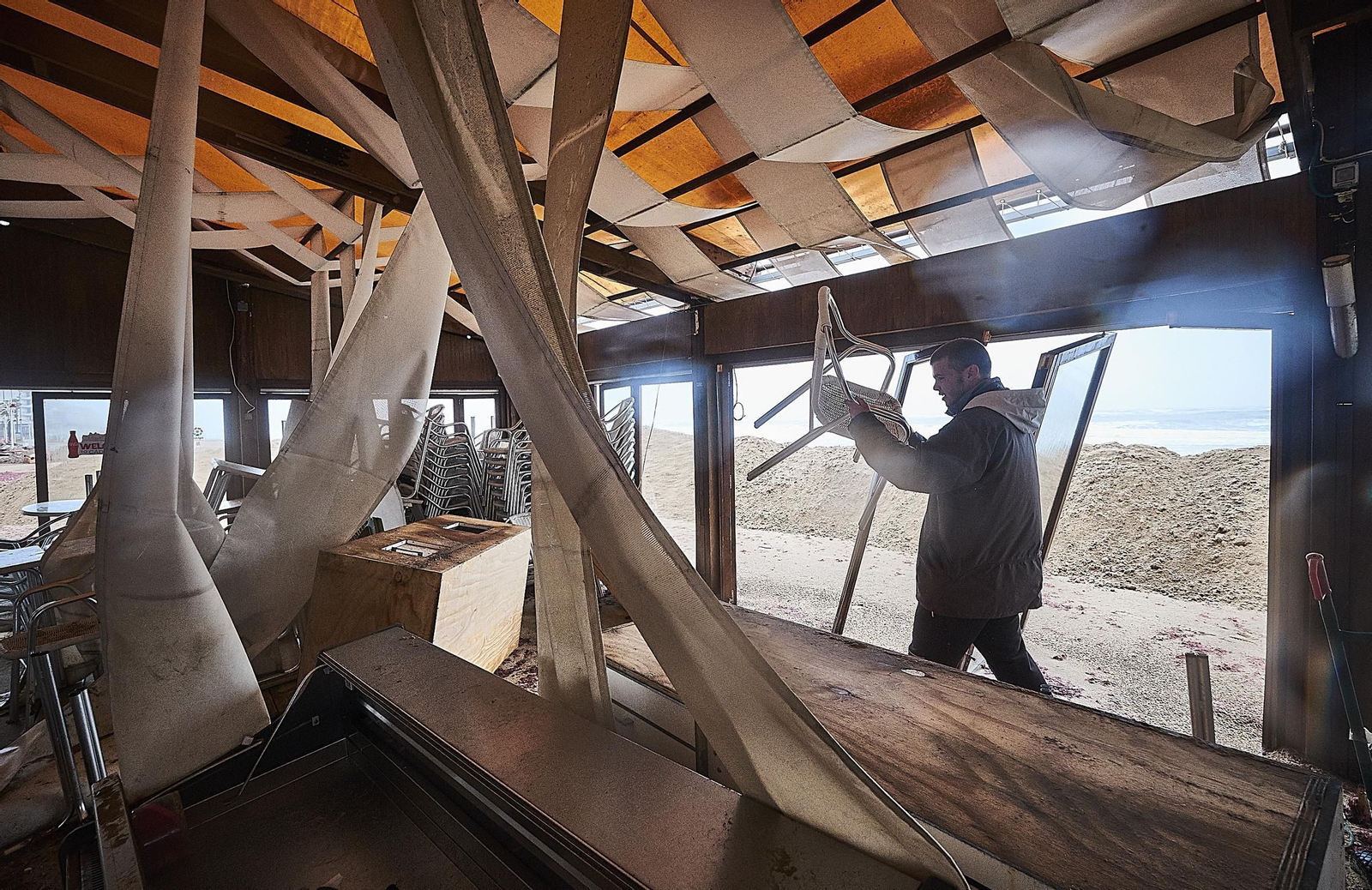 Efectos del temporal en Cádiz