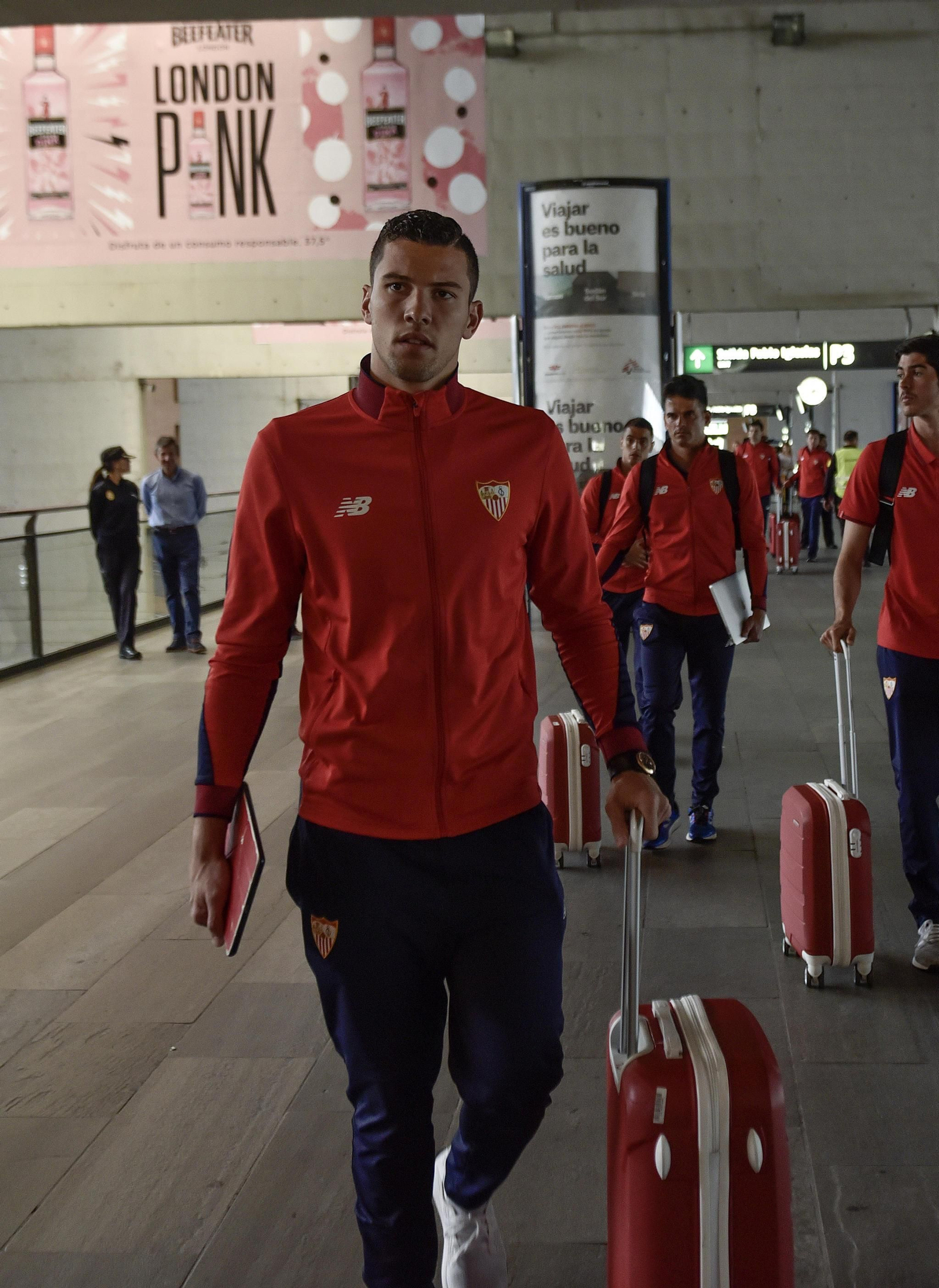 Las imágenes de la llegada del Sevilla