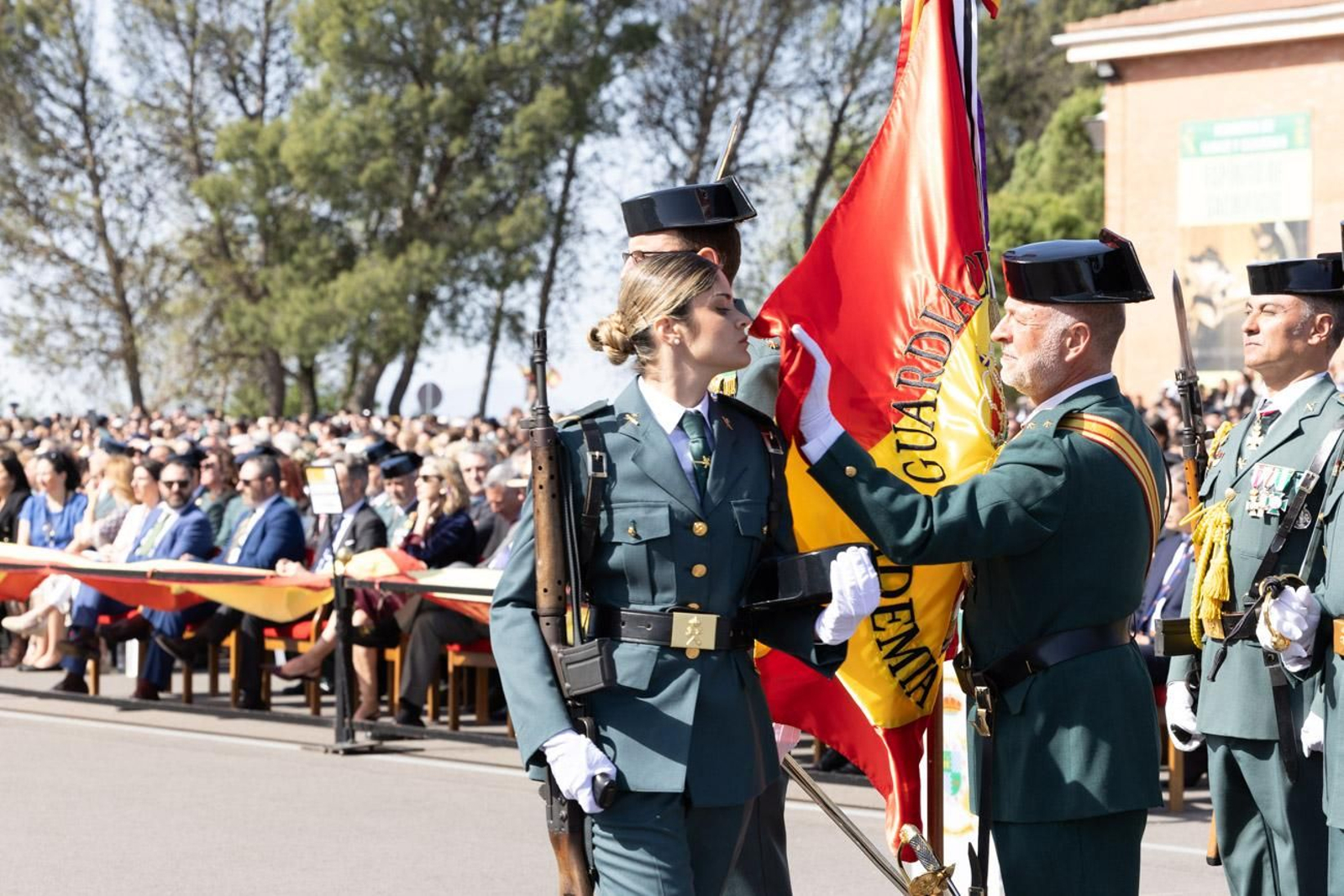 Acto de jura de bandera de la 130ª promoción de guardias civiles de la Academia de Baeza