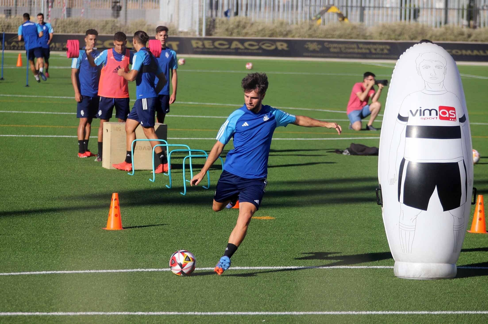 Imágenes del entrenamiento del Recre