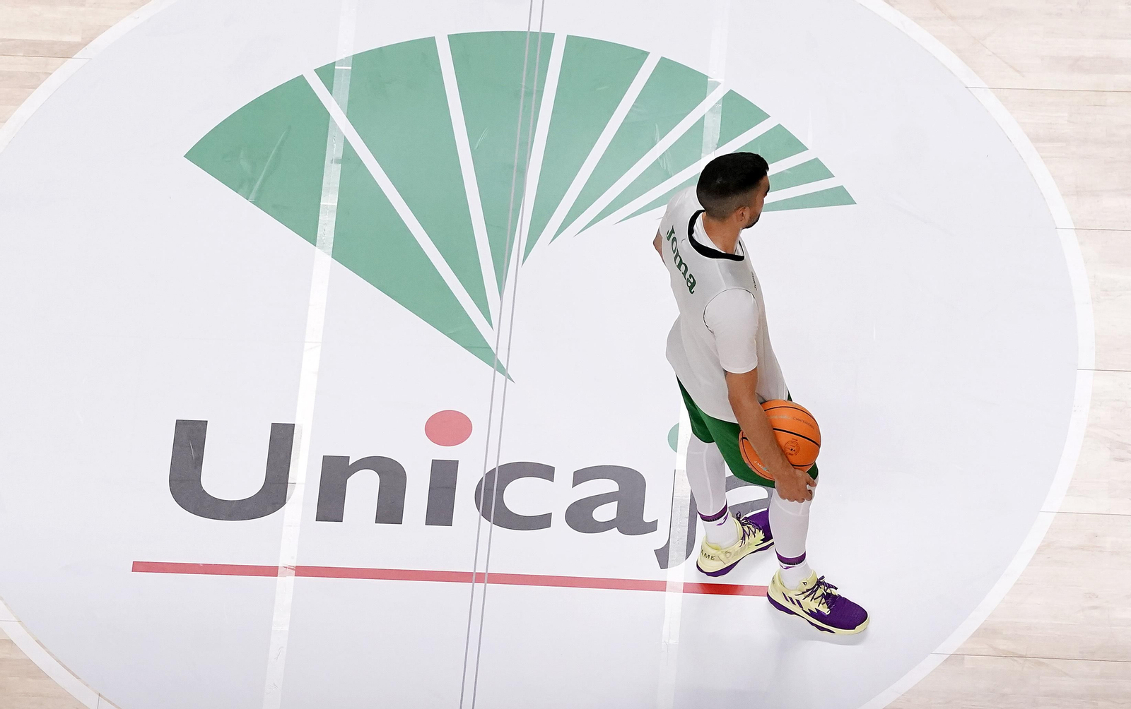 Las fotos del entrenamiento del Unicaja antes del partido ante el Cluj