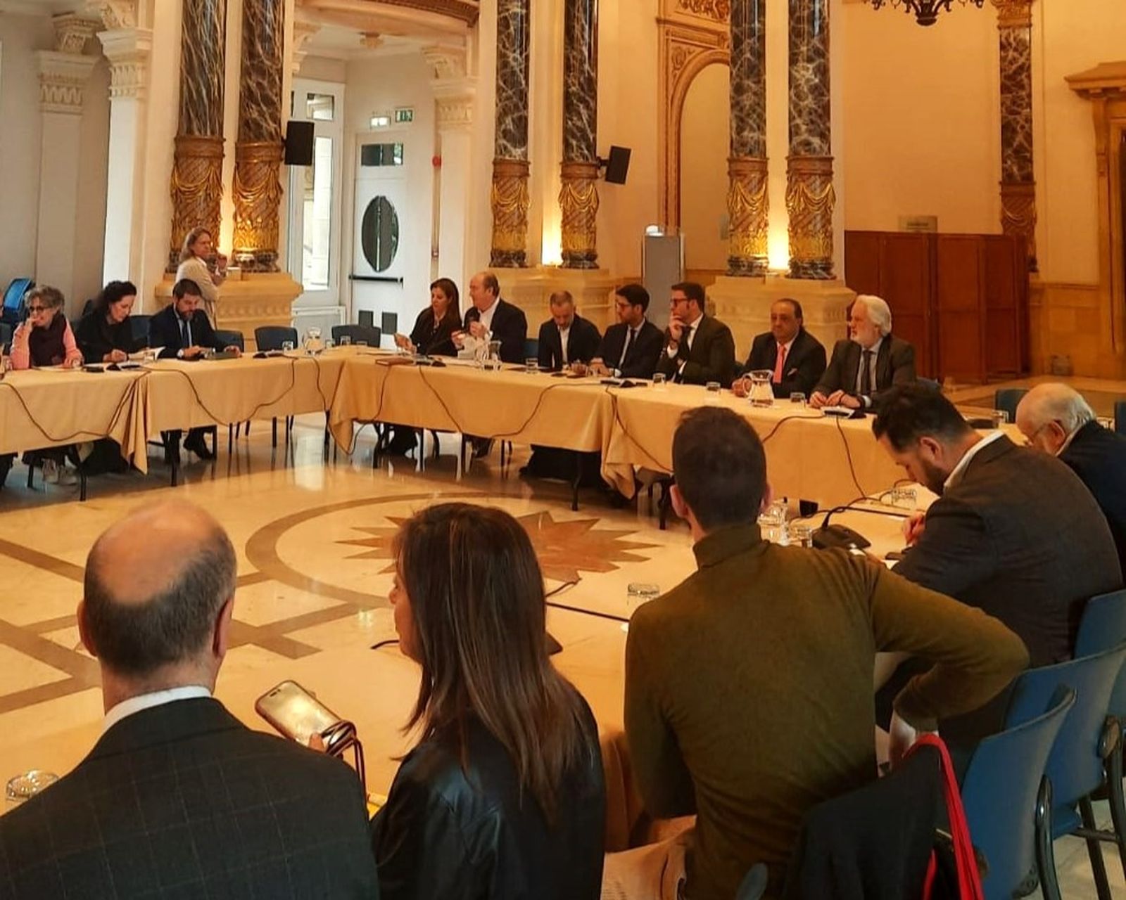 Agustín Muñoz y Francisco Zurita, durante la reunión.