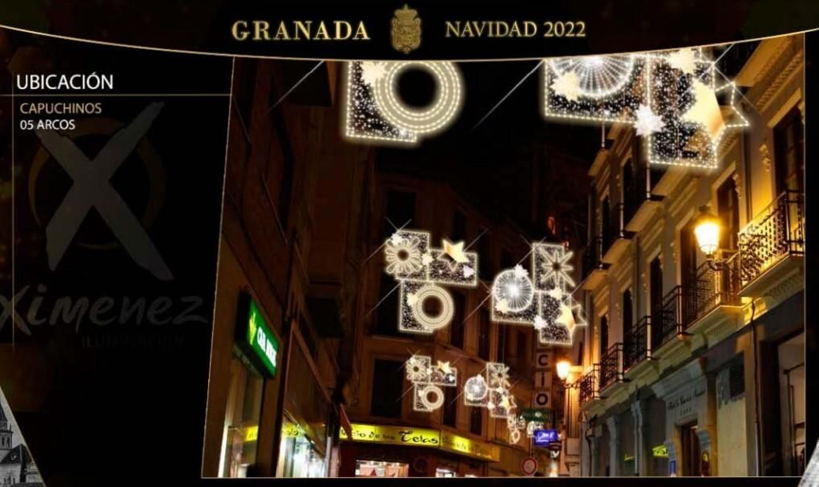 Estas son las luces de Navidad del Centro de Granada, calle por calle