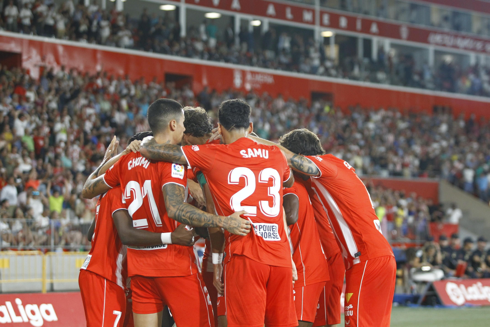 Imágenes del partido U.D. Almería-Real Madrid C.F. de la Liga Santander