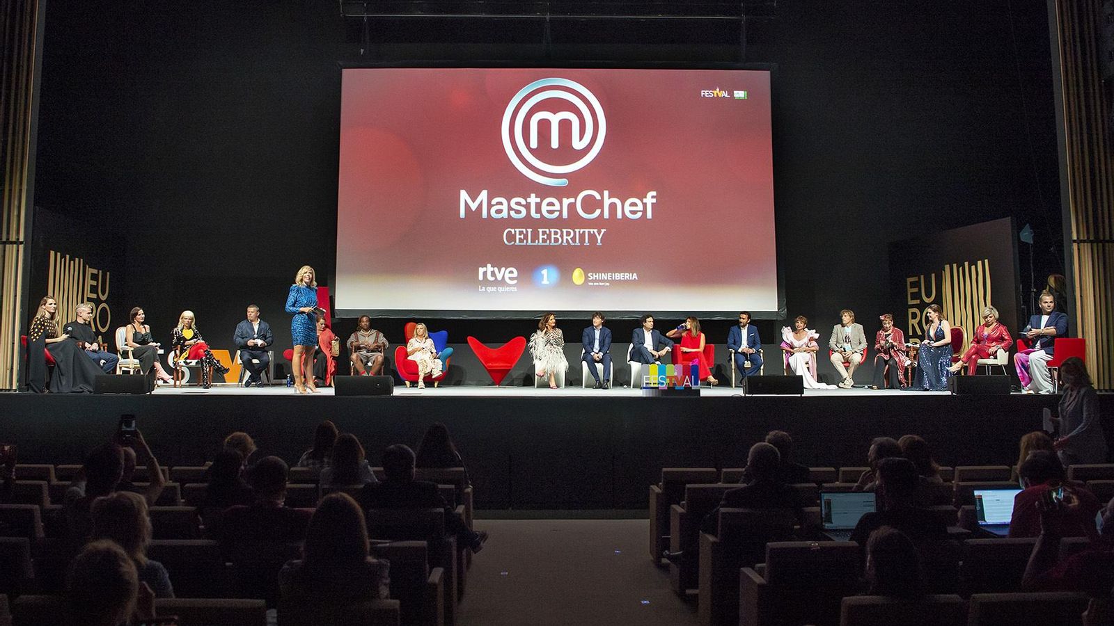 Presentación de 'MasterChef Celebrity 6' en el FesTVal el viernes por la noche.