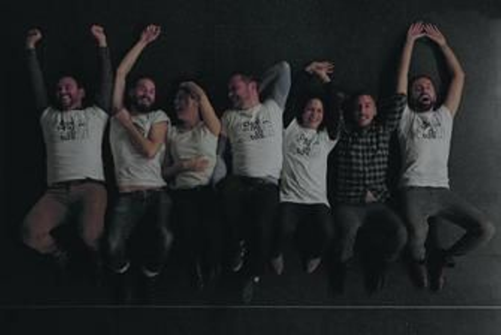 De izquierda a derecha, Alejandro Zarza, Ryan Mantle, Paz Sabater, Pepe Bautista, Gema Temsamani, Iván Rojas y Santiago Rodríguez.