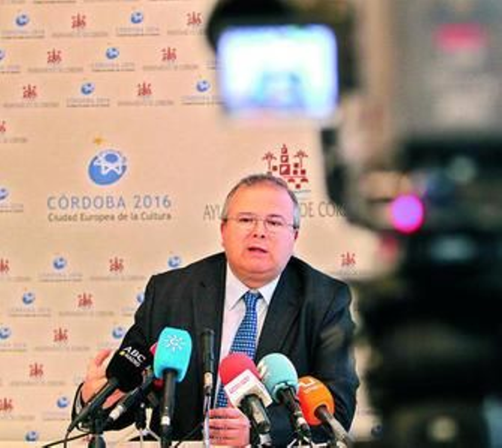 Juan Miguel Moreno Calderón, en su comparecencia de ayer en el Ayuntamiento.