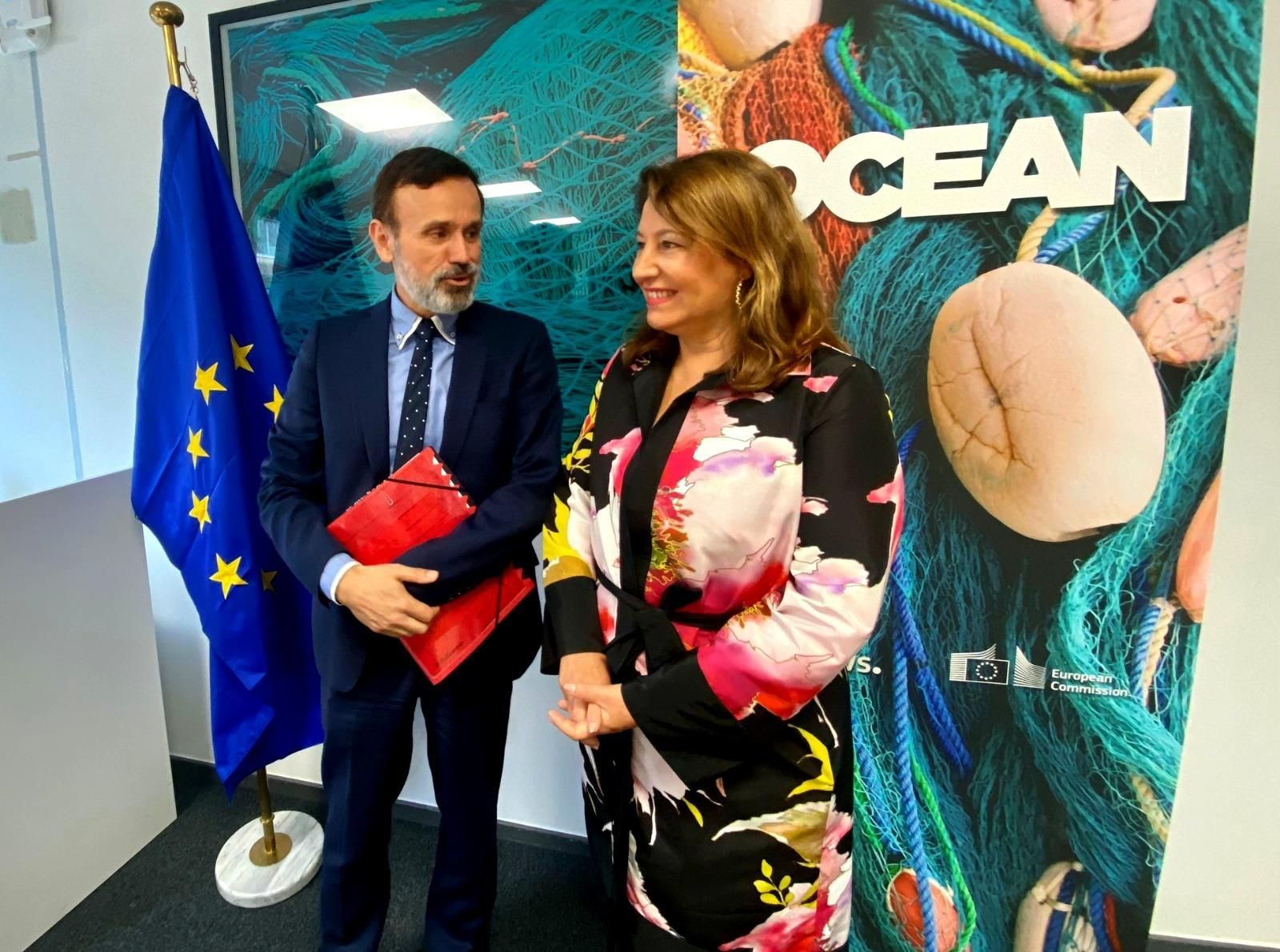 La consejera de Agricultura de la Junta de Andalucía, en Bruselas.