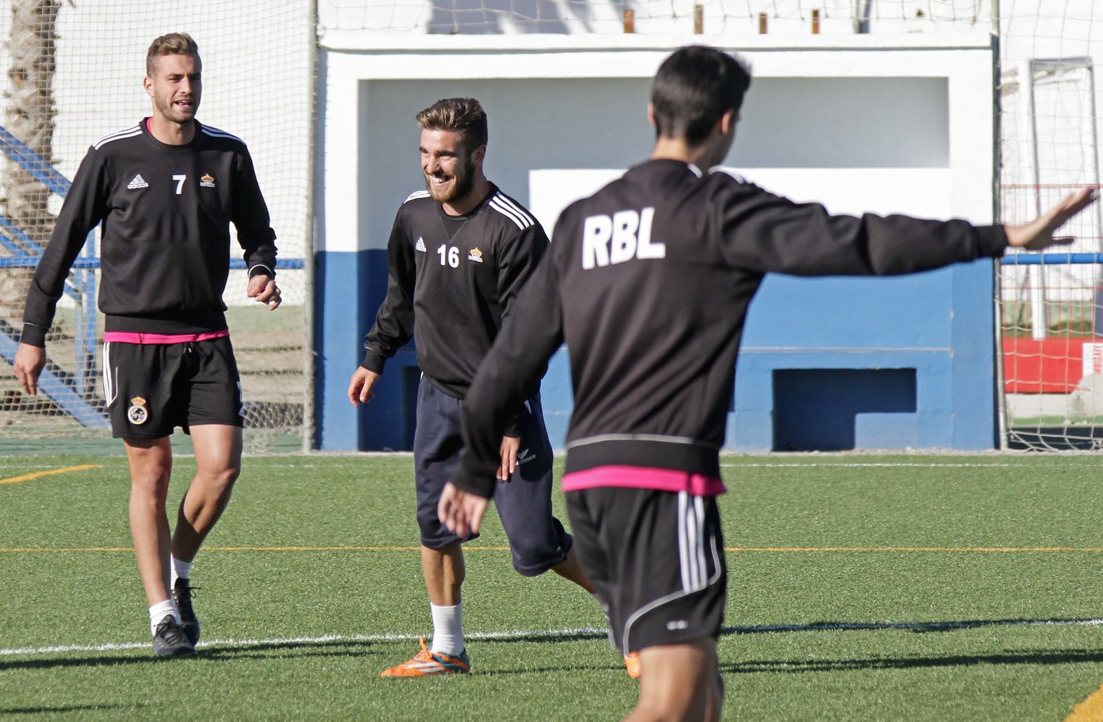 Primer entrenamiento de Juan Mari Sánchez en la Balona