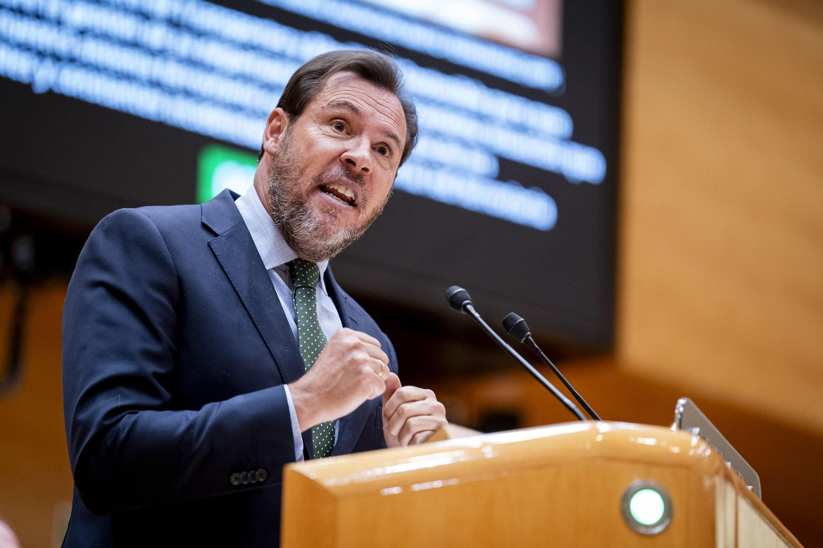 Oscar Puente, en el Senado esta semana